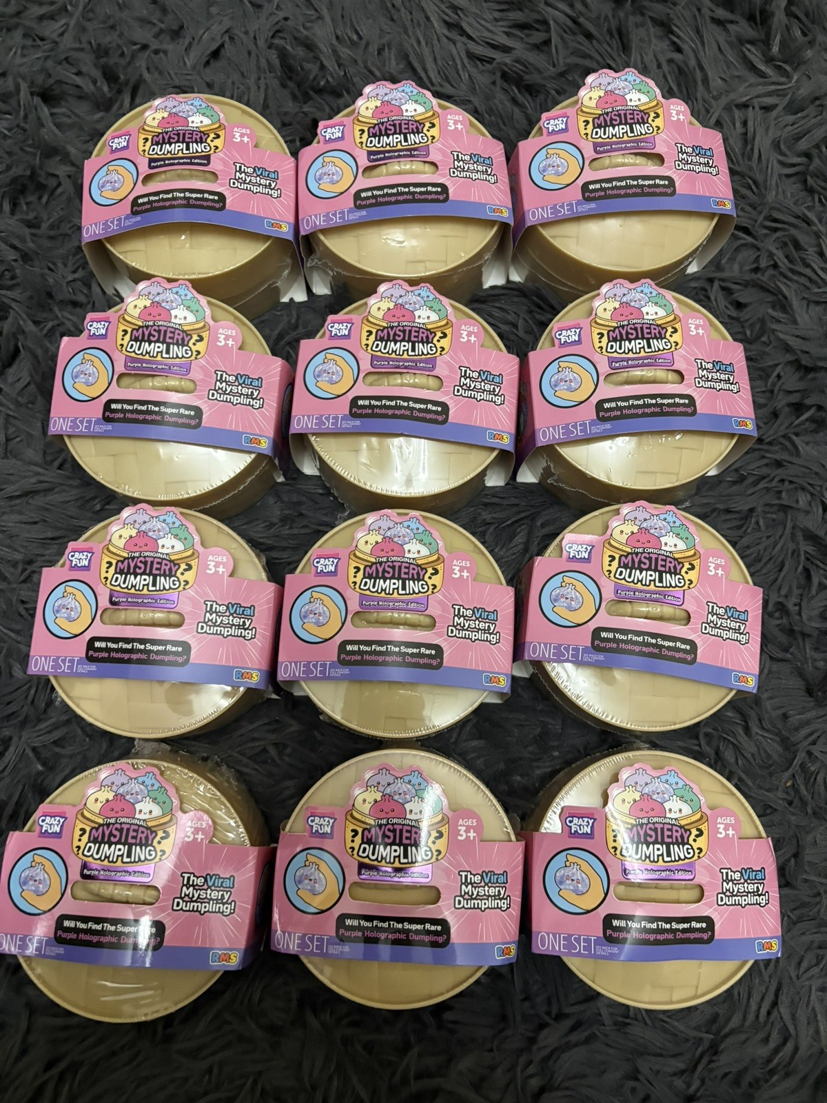 Viral Five Below Mystery Squishy Dumpling (New) Purple Holographic Edition