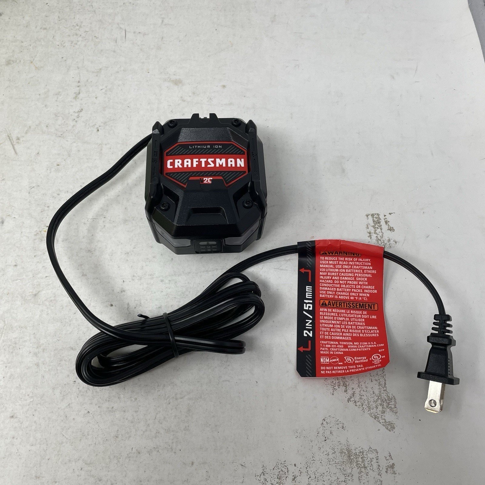 Craftsman V20 OEM 20v Volt Lithium-Ion Battery Charger CMCB101
