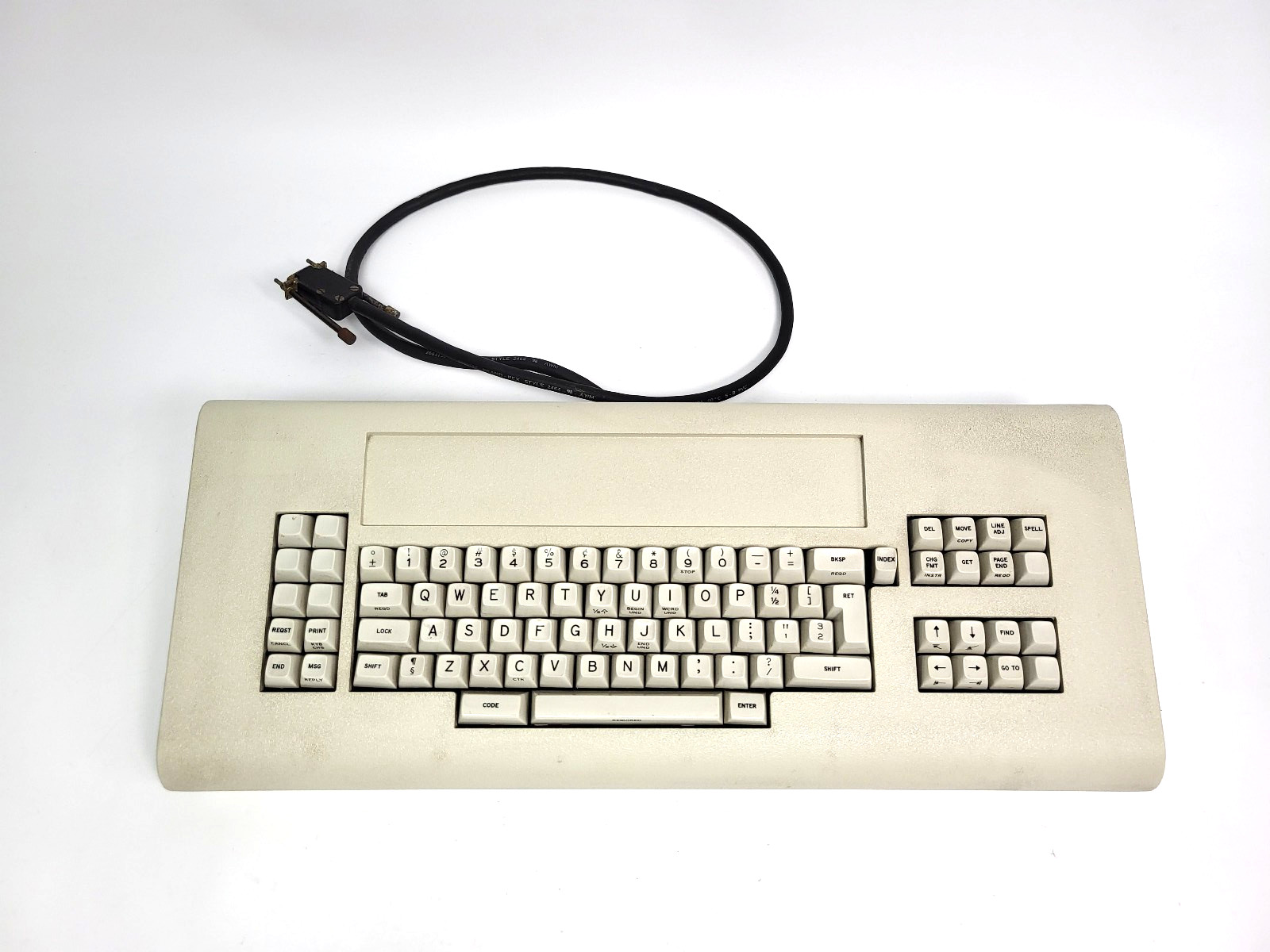 Vintage 1983 IBM 6580 Displaywriter Keyboard, Beam-Spring, 96-Key (2682678)