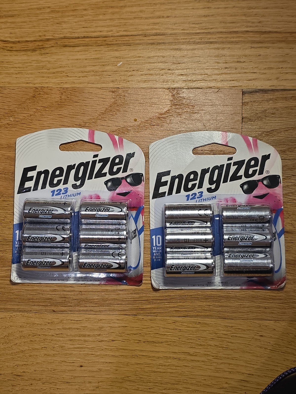 2X Energizer 123 Lithium CR123A Batteries 3V 6-Pack EL123BP-6 UPN-172343 12/2035 2X Energizer 123 Lithium CR123A Batteries 3V 6-Pack EL123BP-6 UPN-172343 12/2035