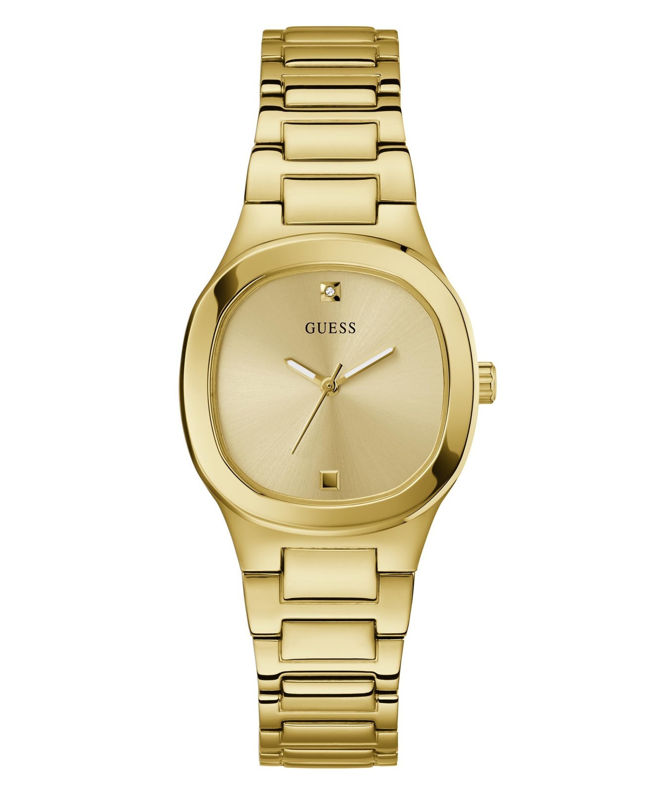 Guess Eve Ladies 32mm Gold Tone Champagne Dial Watch - GW0615L2 NEW Guess Eve Ladies 32mm Gold Tone Champagne Dial Watch - GW0615L2 NEW