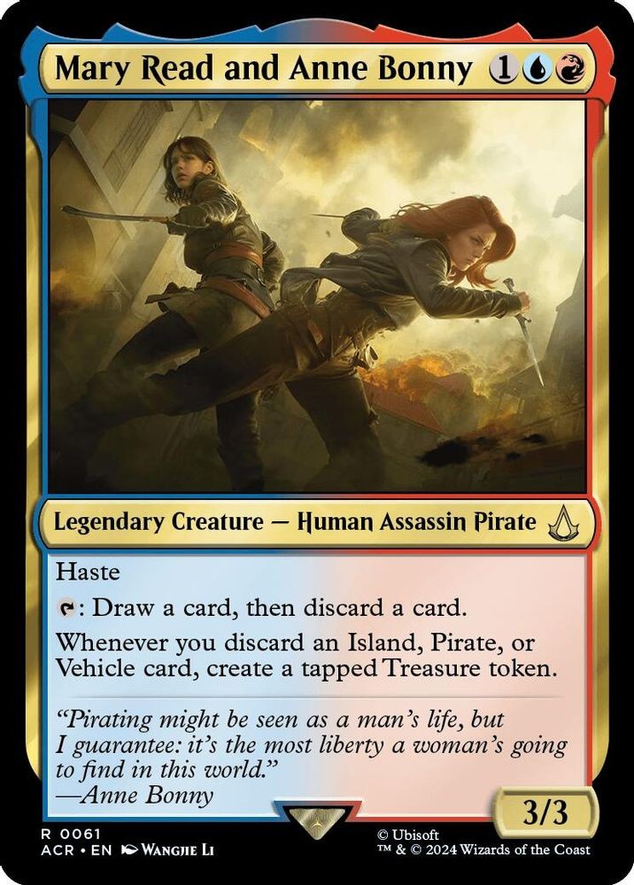 2024 Magic: The Gathering: ACR - Mary Read and Anne Bonny (#61, R, Near Mint)