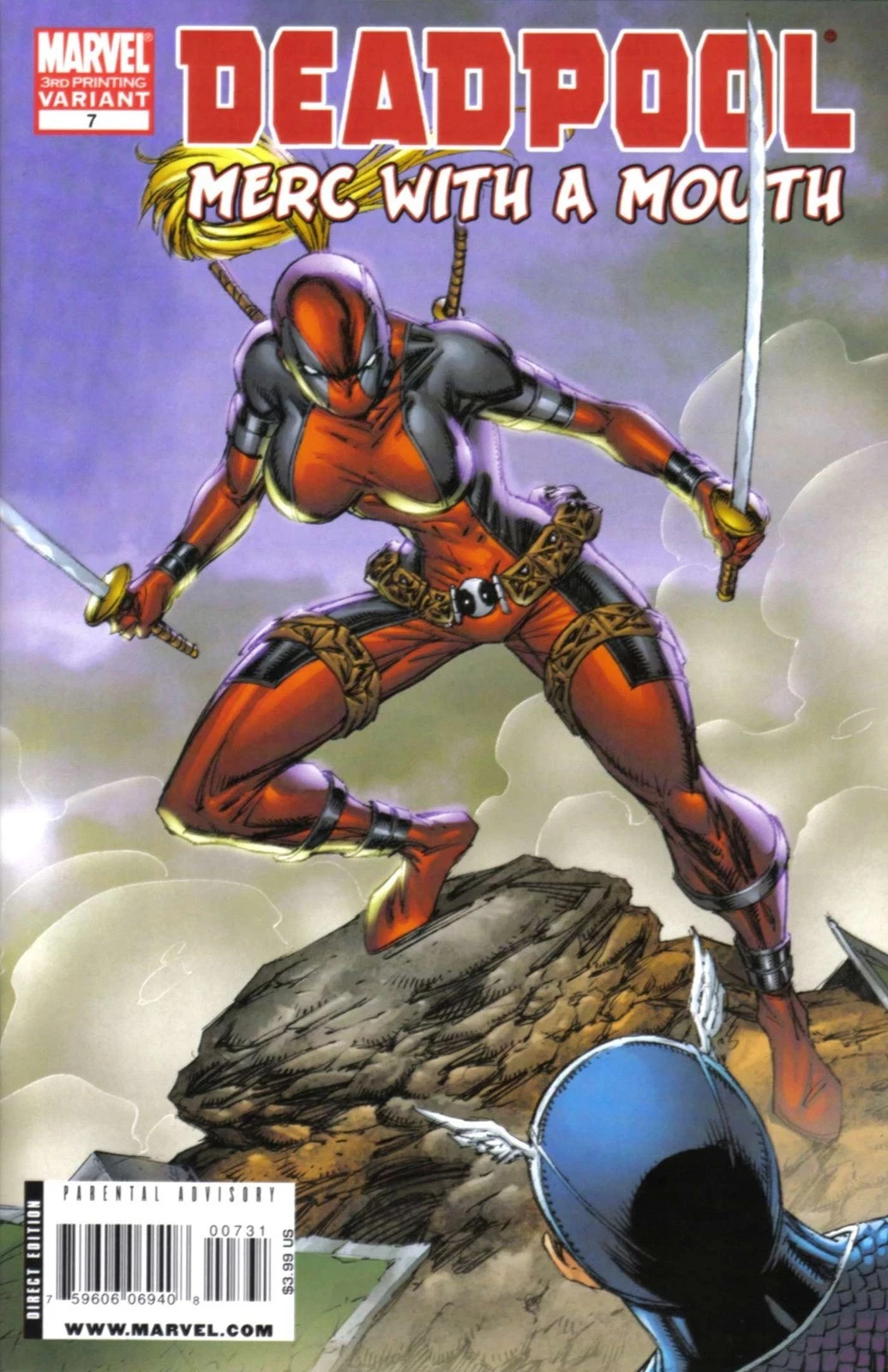 Deadpool Merc With a Mouth #7 3rd Printing Variant 1st App Lady Deadpool M/NM Deadpool Merc With a Mouth #7 3rd Printing Variant 1st App Lady Deadpool M/NM