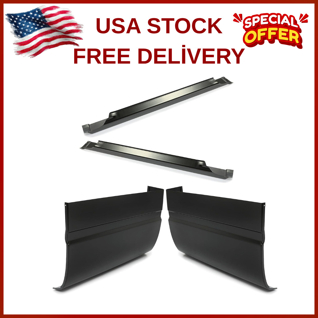 ALMULOO Slip-On Outer Rocker Panel & Cab Corners Kit Compatible with 1988-1998 C