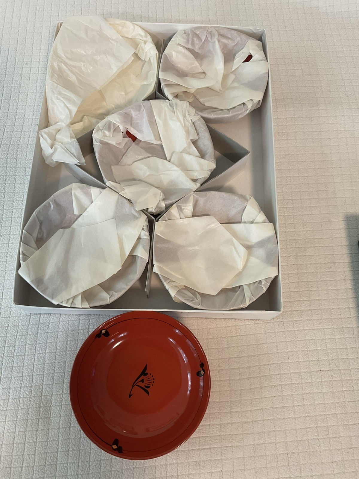 Hidehira Lacquer Round Bowls – Marusan Lacquerware, Urushi Set of 5  New