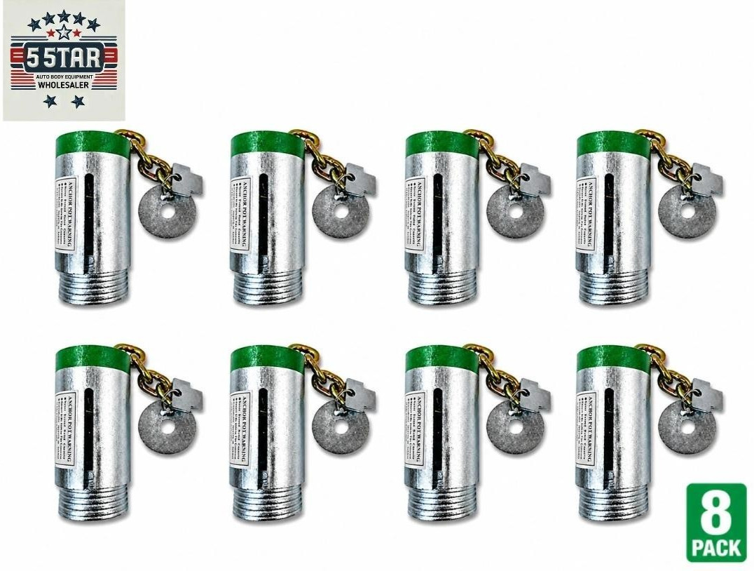 8 pcs Floor Anchor Pots Auto Frame Machines and Pulling Posts Anchoring pots