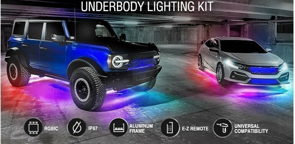 Race Sport Lighting RSUKIT-C ColorSMART Chasing Pattern RGB LED Underbody Kit