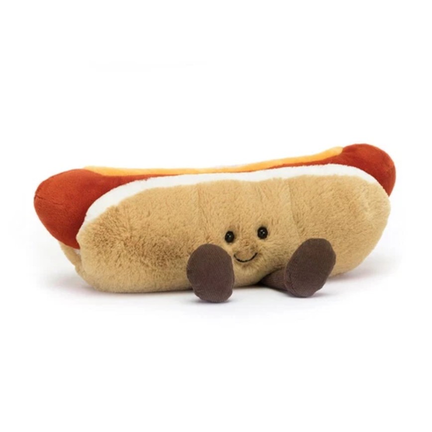JellyCat Amuseables Hot Dog Soft Plush Toy Yummy Stuffed Animal Toy Gift NWT