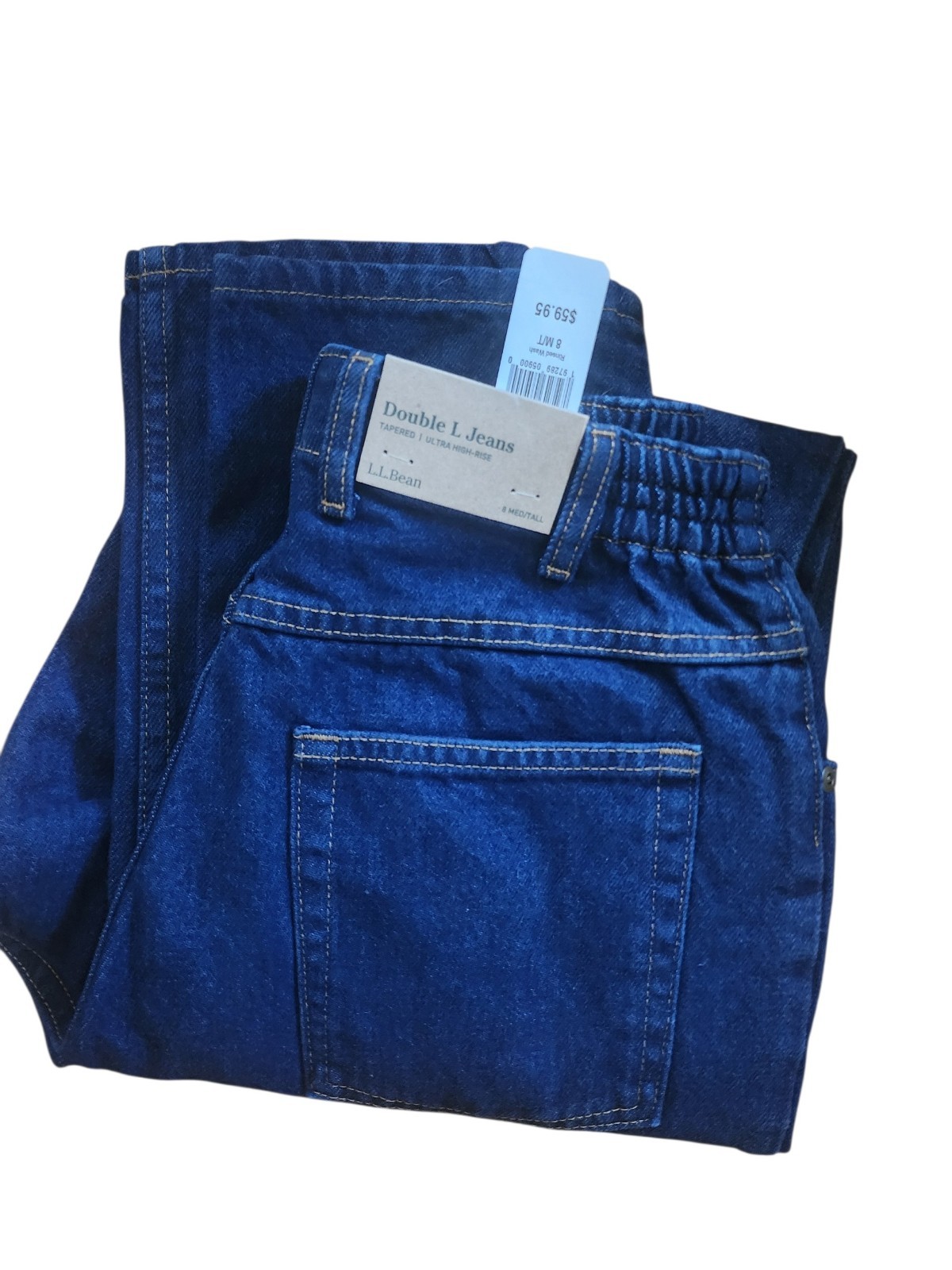 NWT LL Bean Elastic Waist Jeans 8 MT Tall NWT LL Bean Elastic Waist Jeans 8 MT Tall