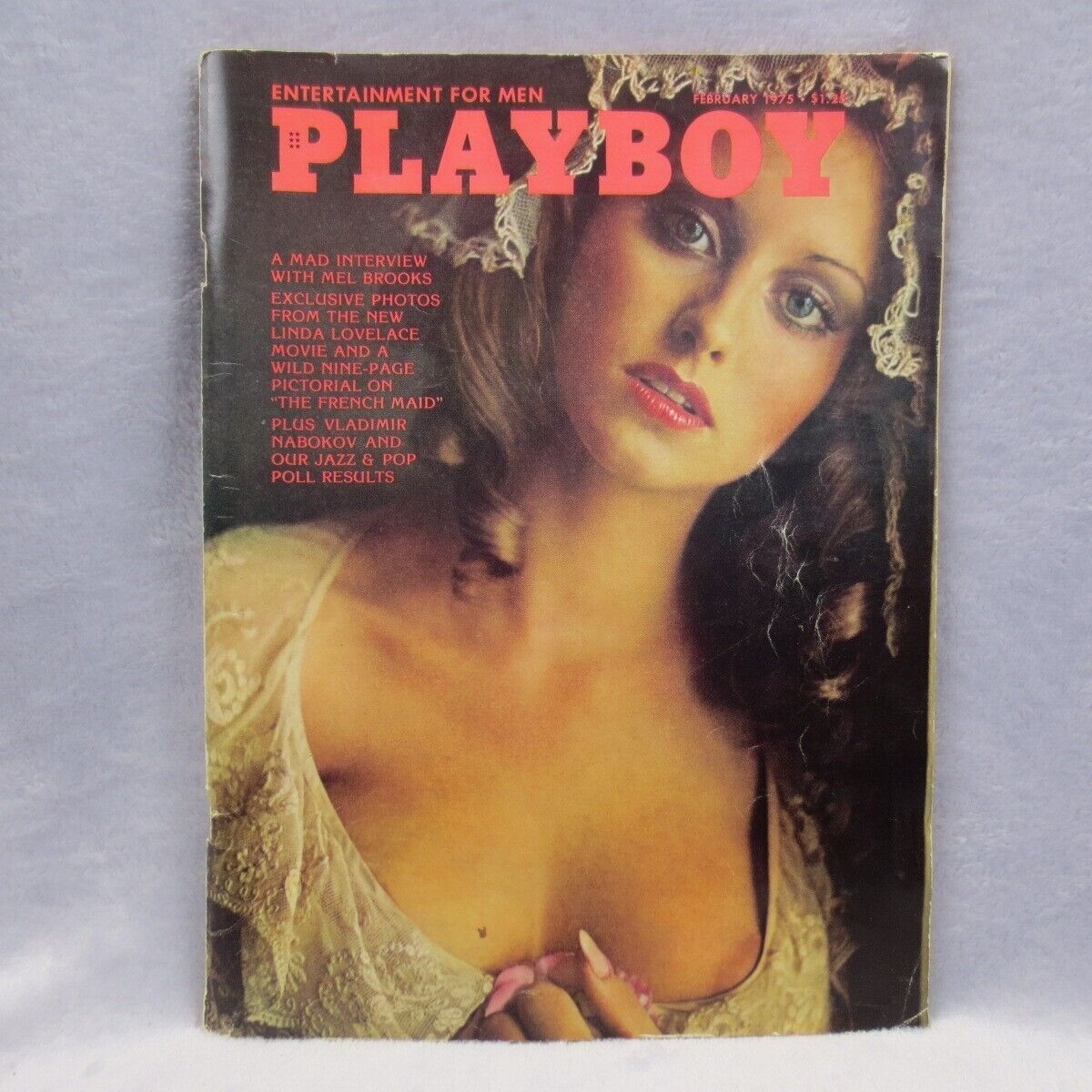 VTG Playboy Magazine February 1975 Centerfold & Inserts Intact Good Condition VTG Playboy Magazine February 1975 Centerfold & Inserts Intact Good Condition