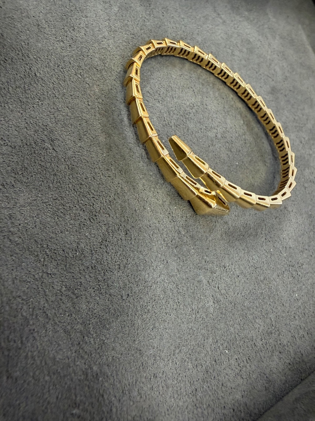 Bvlgari Yellow Gold Serpenti Bracelet / Cuff - Size 15