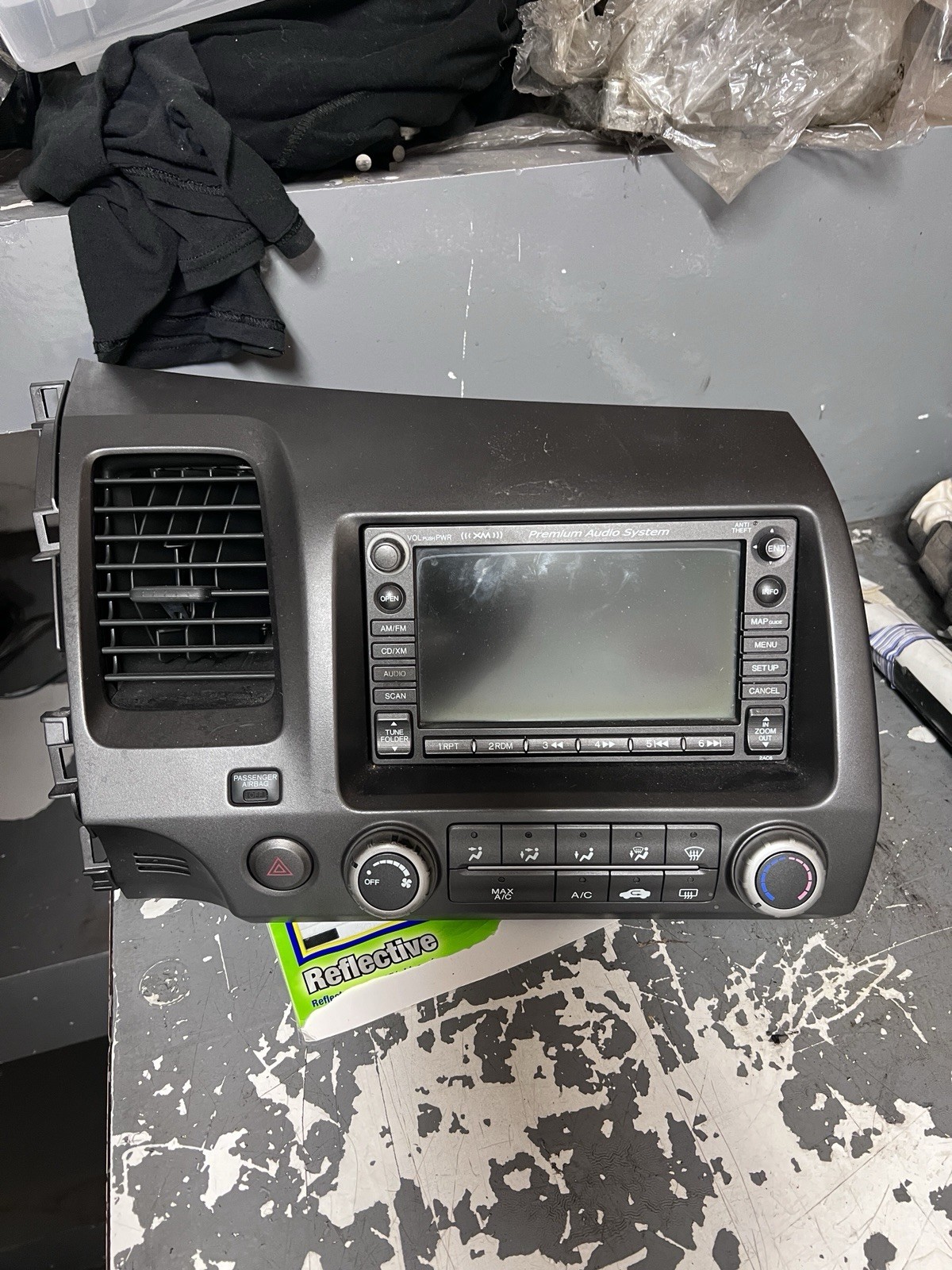 2006-2011 HONDA CIVIC SI STEREO GPS NAVIGATION DISPLAY SCREEN MONITOR HEADUNIT