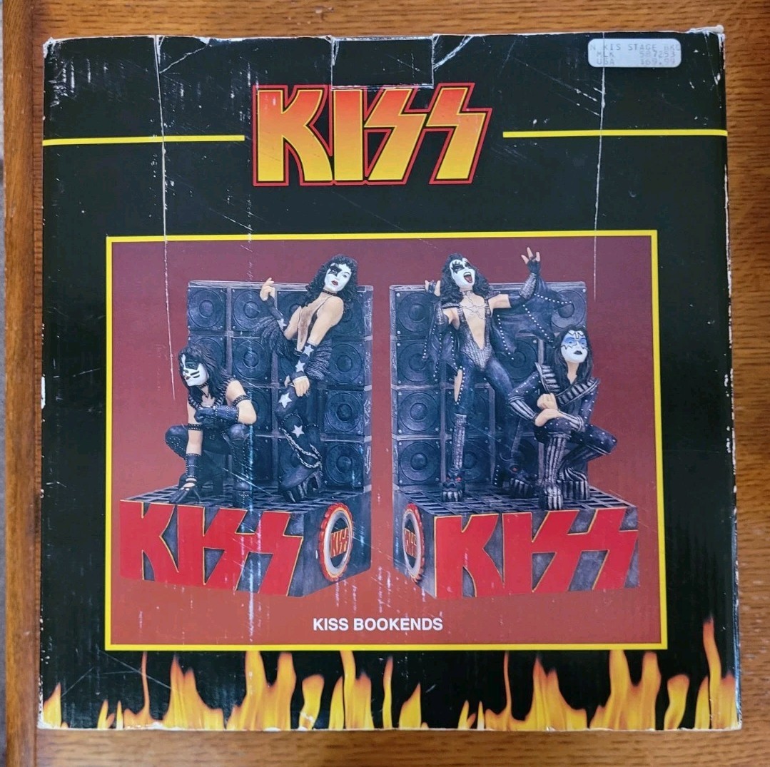 KISS Love Gun Bookends RARE Signature Series 1999 Spencers NEW ACE FREHLEY