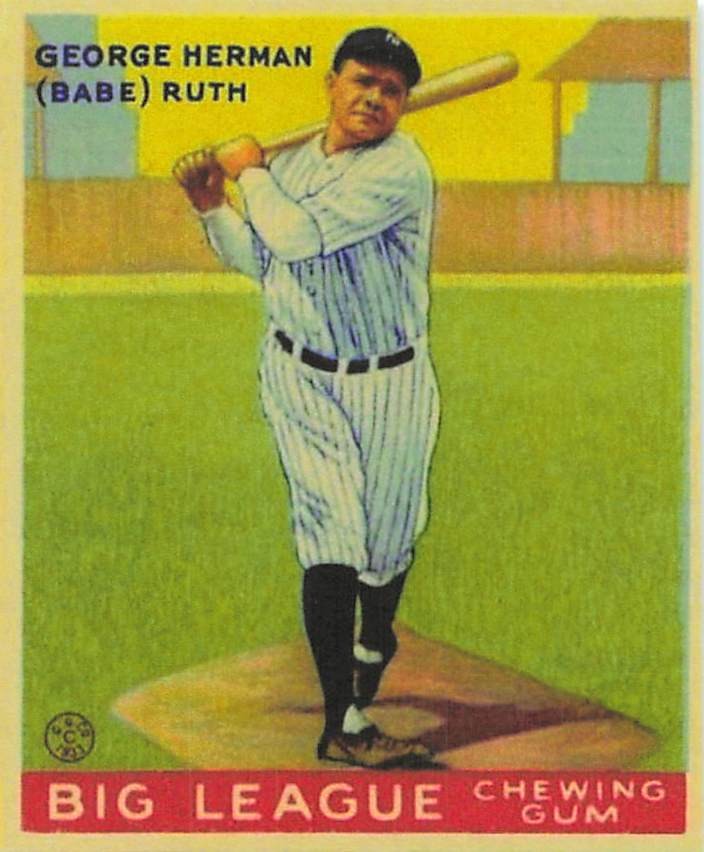 1933 Goudey (R319) #144 George Herman “Babe” Ruth