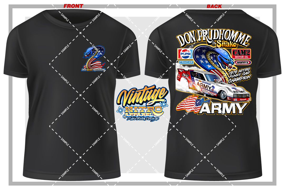 Don the SNAKE Prudhomme 1979 ARMY Arrow Vintage style T-Shirt (347) T-Shirt