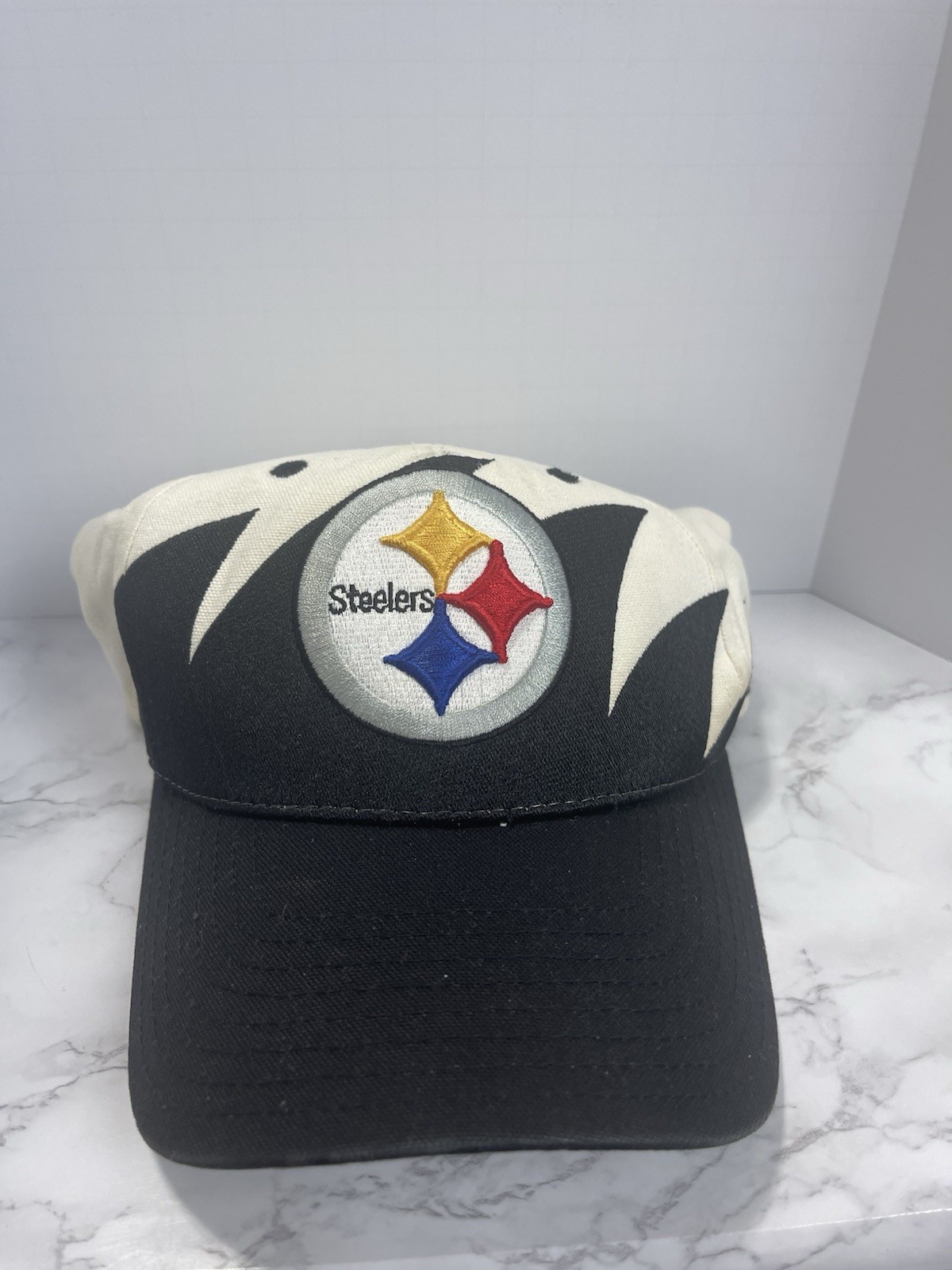 VTG 2002 Pittsburgh Steelers Reebok Sharktooth Strapback Hat Cap NFL Football