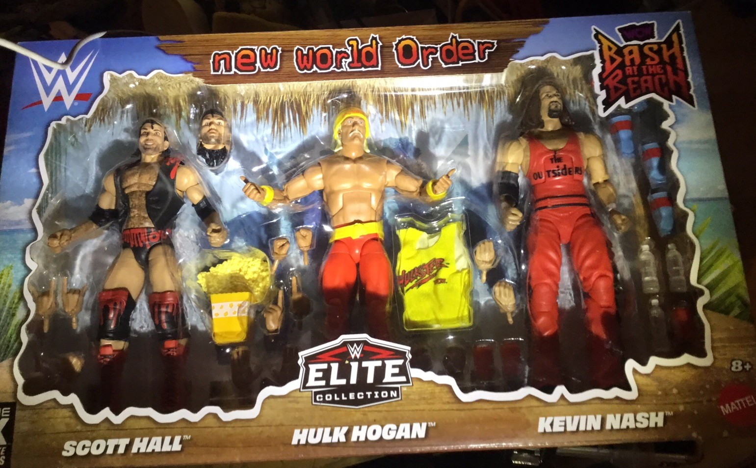 Mattel WWE Elite Collection nWo Bash at the Beach Scott Hall Hogan Nash SET OF 3