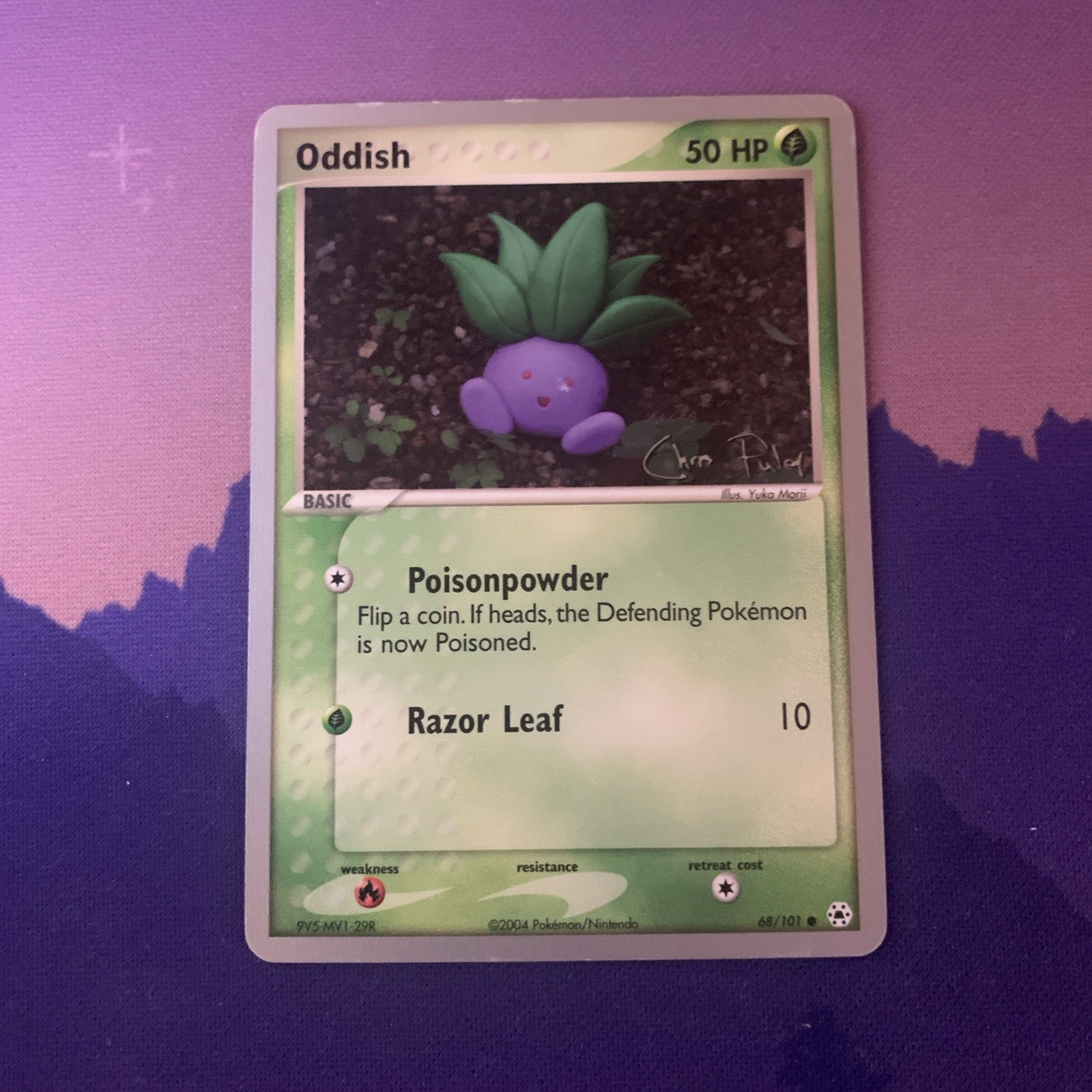 Oddish 2004 World Championship 68/101 (Chris Fulop) Yuka Morii Pokemon Card Oddish 2004 World Championship 68/101 (Chris Fulop) Yuka Morii Pokemon Card