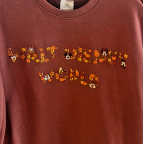 2026 Walt Disney World Fall Mickey & Friends Sweatshirt XXL Embroidered Pullover