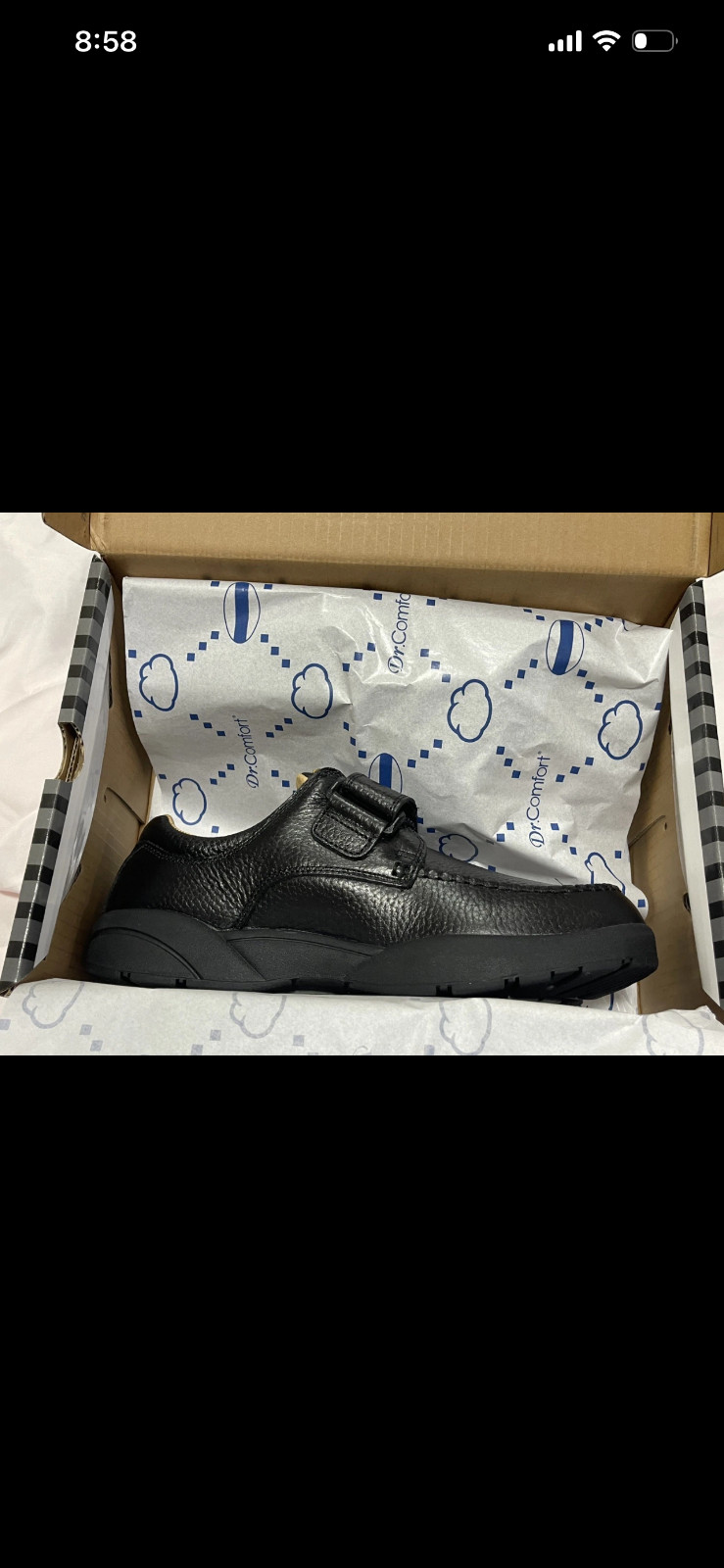 Dr. Comfort Diabetic Shoes Black Leather WIDE (send me the size you need)