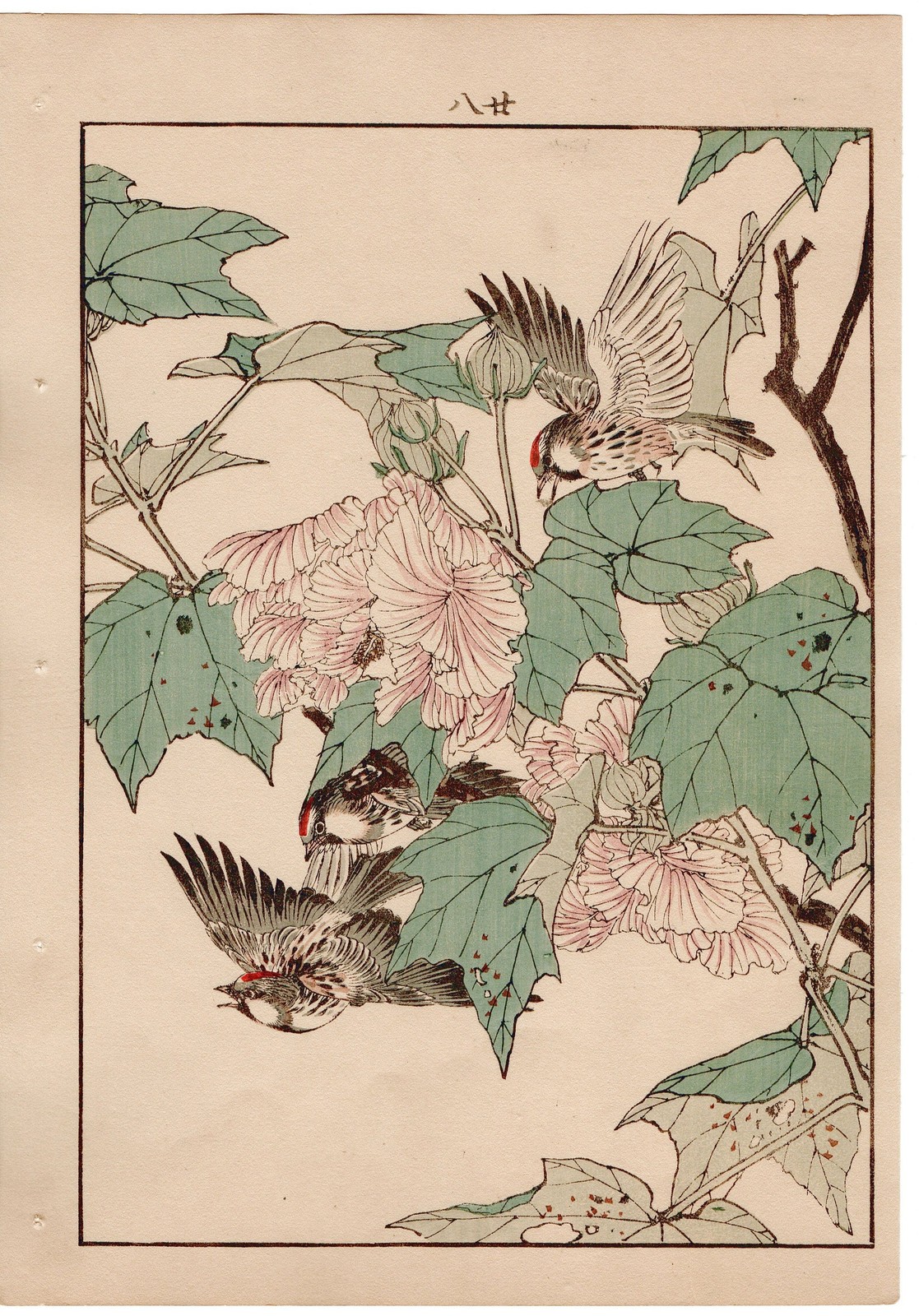 1892, Japanese Antique Original Woodblock Print, Imao Keinen, \