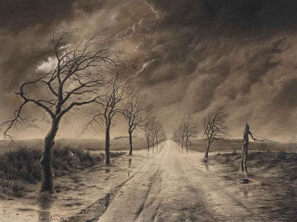 The Road After the Storm : Emile Claus : 1869 : Archival Quality Art Print