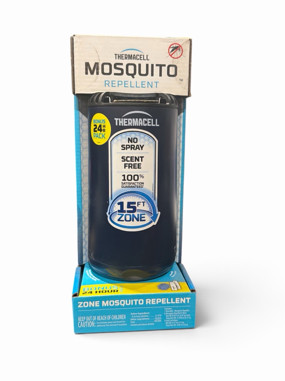 Thermacell Fuel-ZoneGuard Base Fuel Powered Mosquito Repeller - 24 Hr Pack New