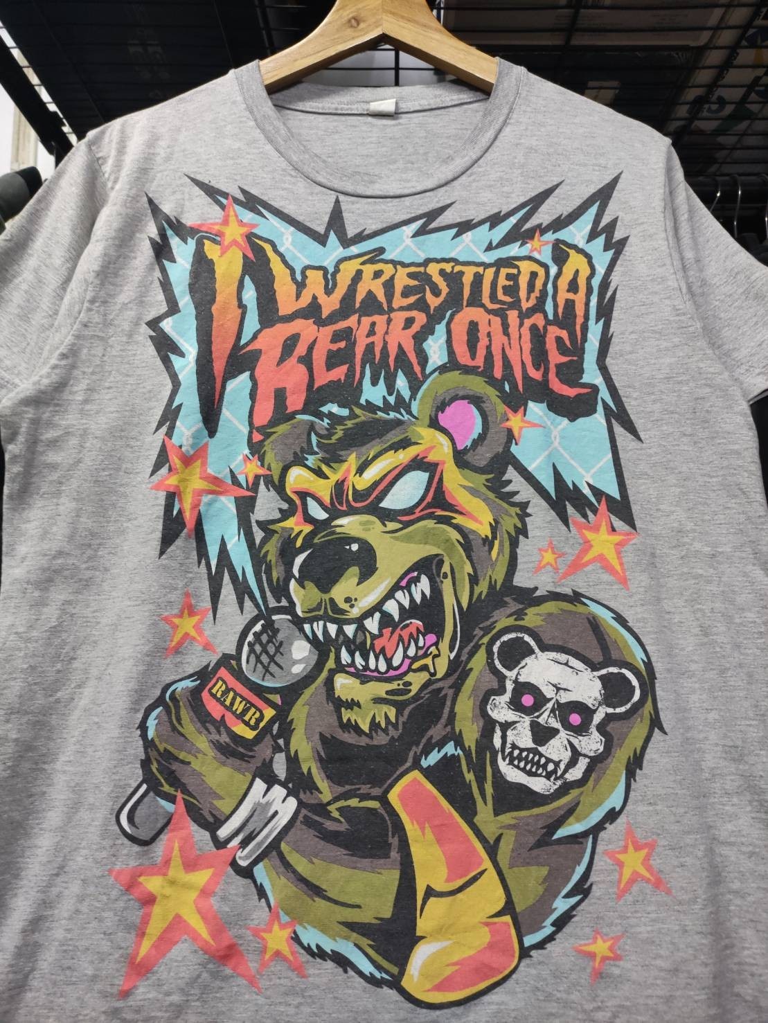 Vtg 00\'s I Wrestled A Bear Once \