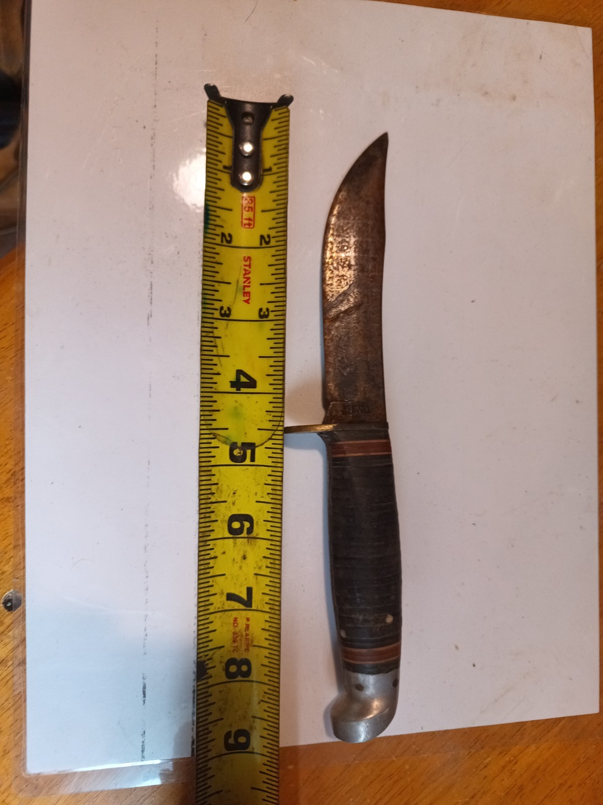 WESTERN USA OFFICIAL BOY SCOUTS OF AMERICA FIXED BLADE KNIFE USA Pat Pend. 1943