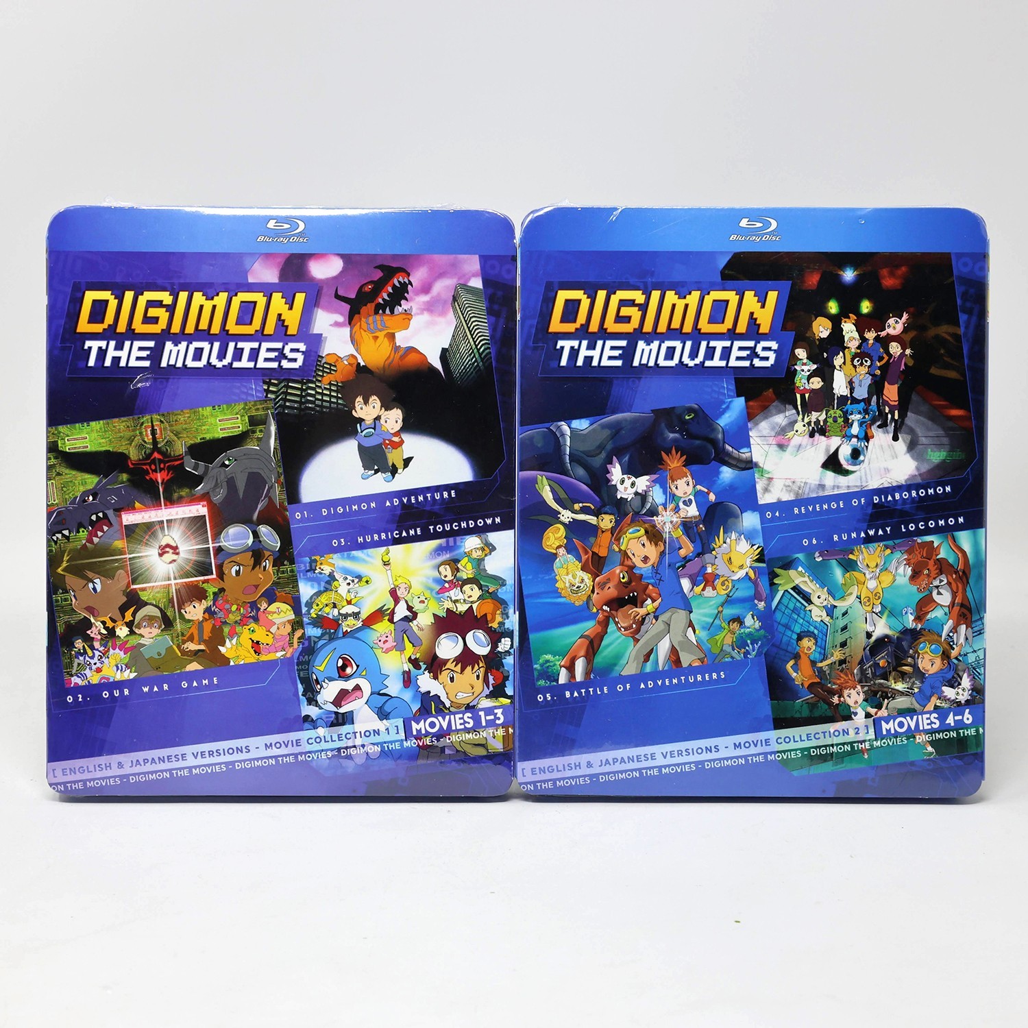 Digimon: The Movies 1 2 3 4 5 6 Blu-ray Set with Slipcovers