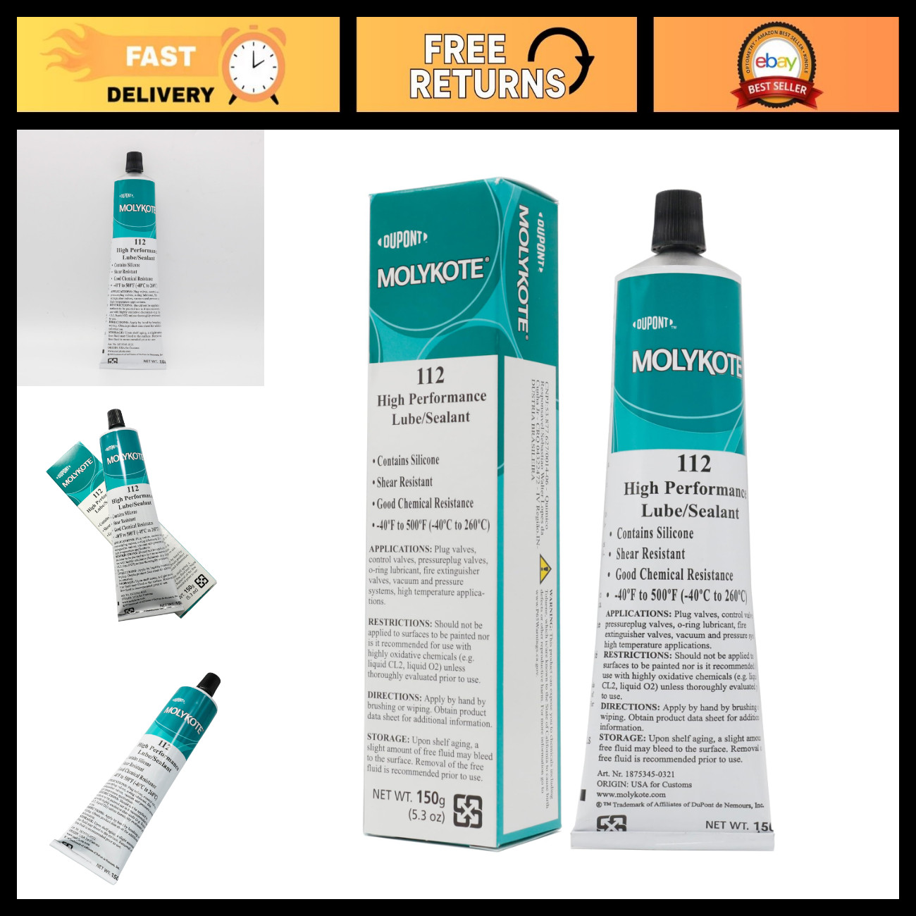 High Performance Silicone Lubricant Grease 150g for Valve Sealing & Lubrication