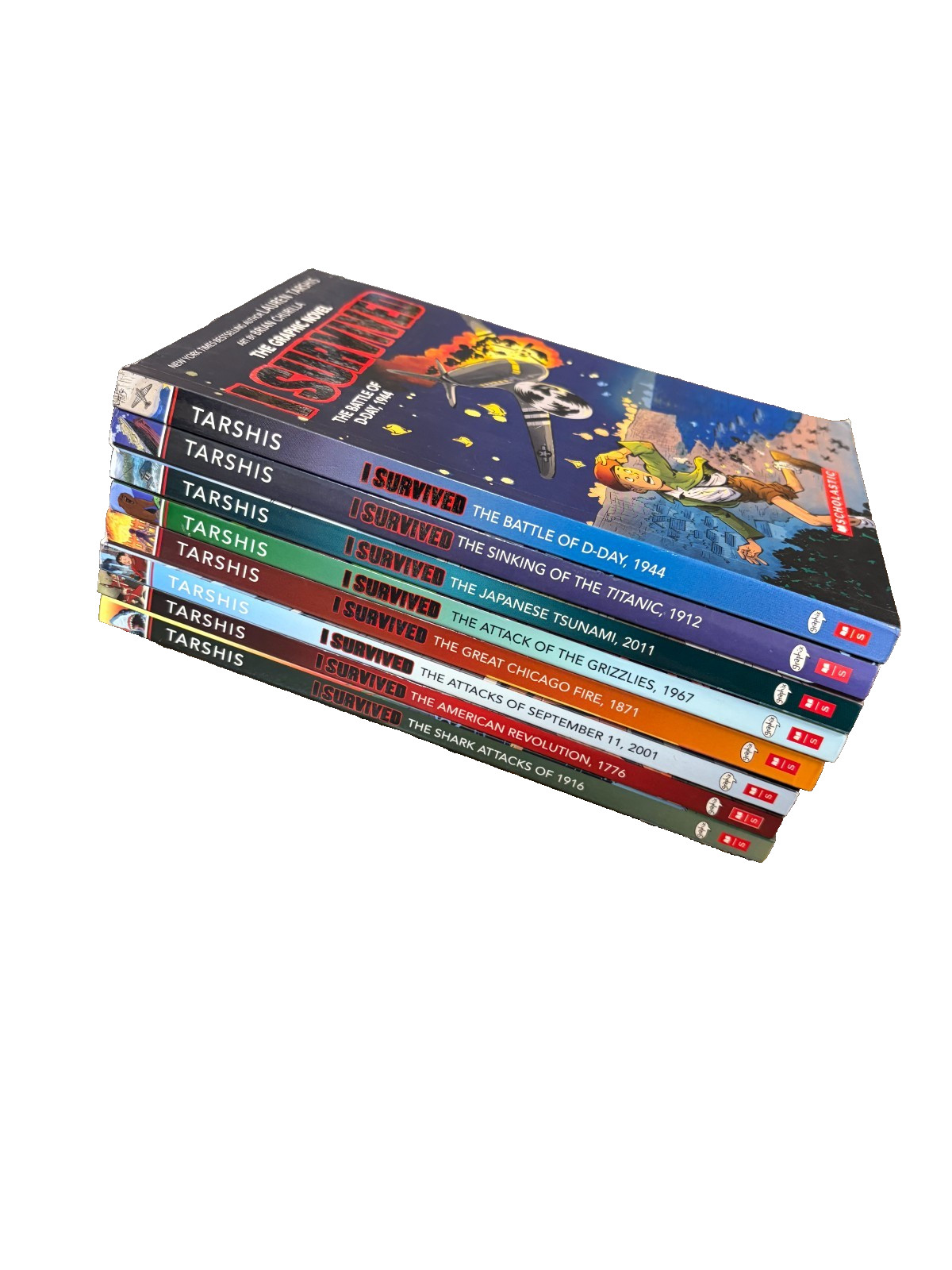 I Survived Lot of 8 GRAPHIC Series Novels Tarshis VGC