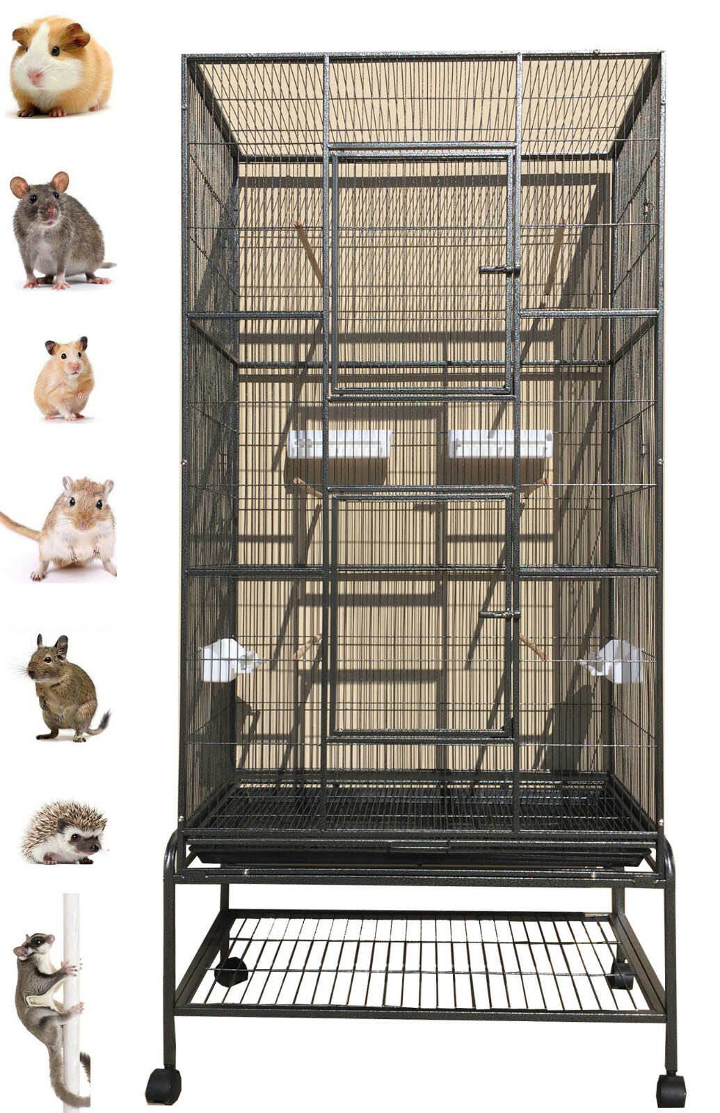 X-LARGE 5-Levels Small Animal Critter Cage Ferret Chinchilla Mice Rat GuineaPig 