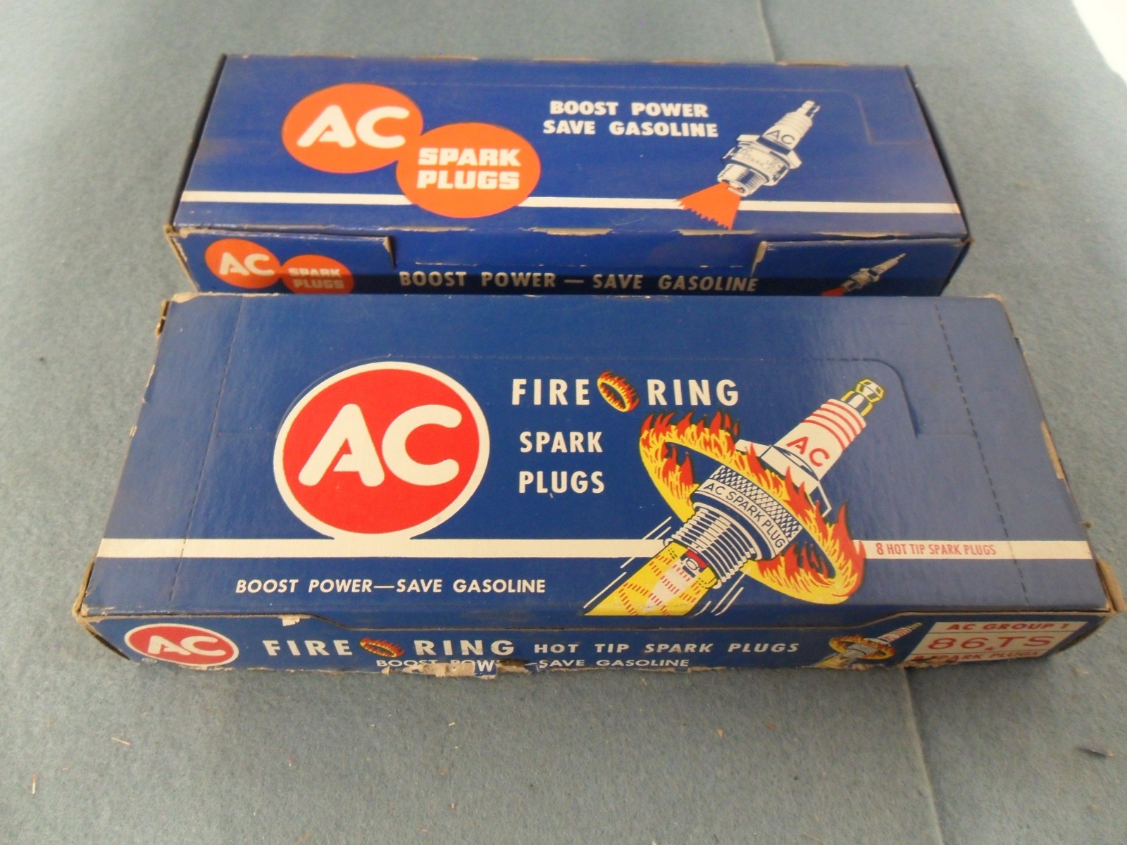 2 sets of 8 New AC spark plugs 1957 1959 Antique Obsolete Vintage USA