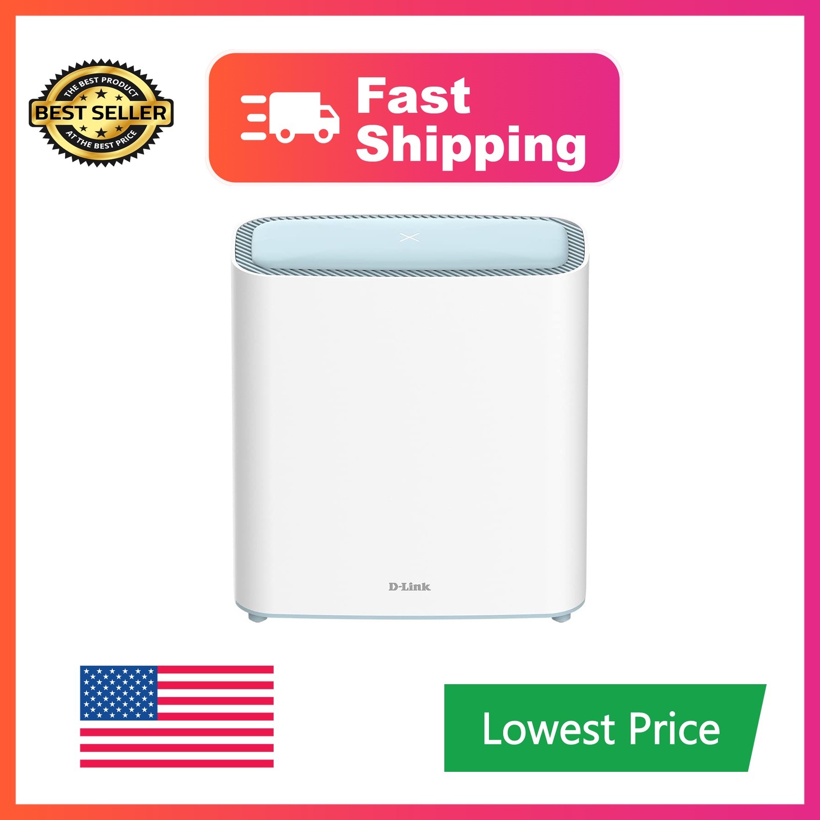 D-Link Eagle Pro AI WiFi 6 Router AX3200 1-Pk