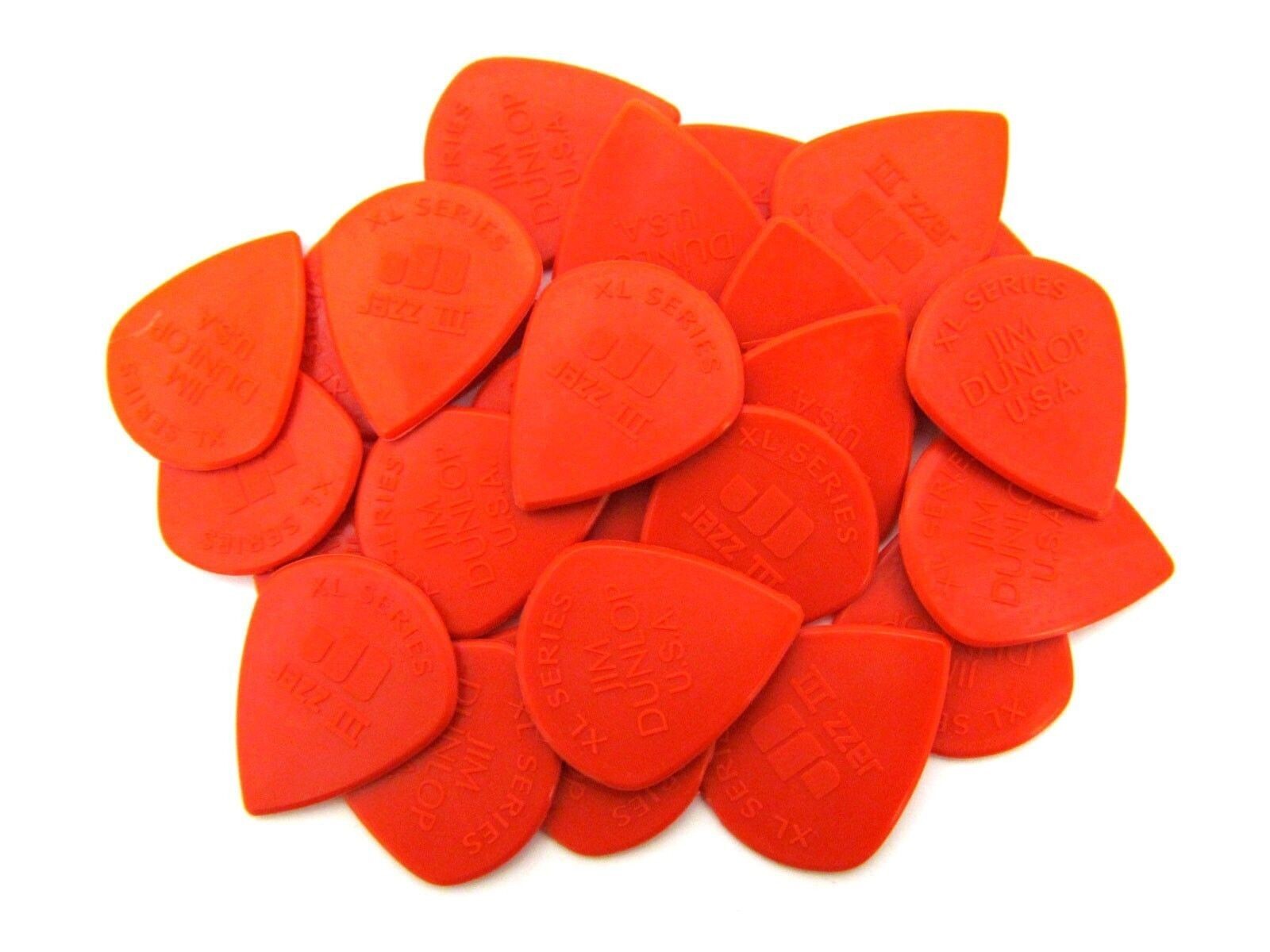 Dunlop Guitar Picks Jazz 3 Red Nylon XL (larger size) 24 Pack 47RXLN Dunlop Guitar Picks Jazz 3 Red Nylon XL (larger size) 24 Pack 47RXLN