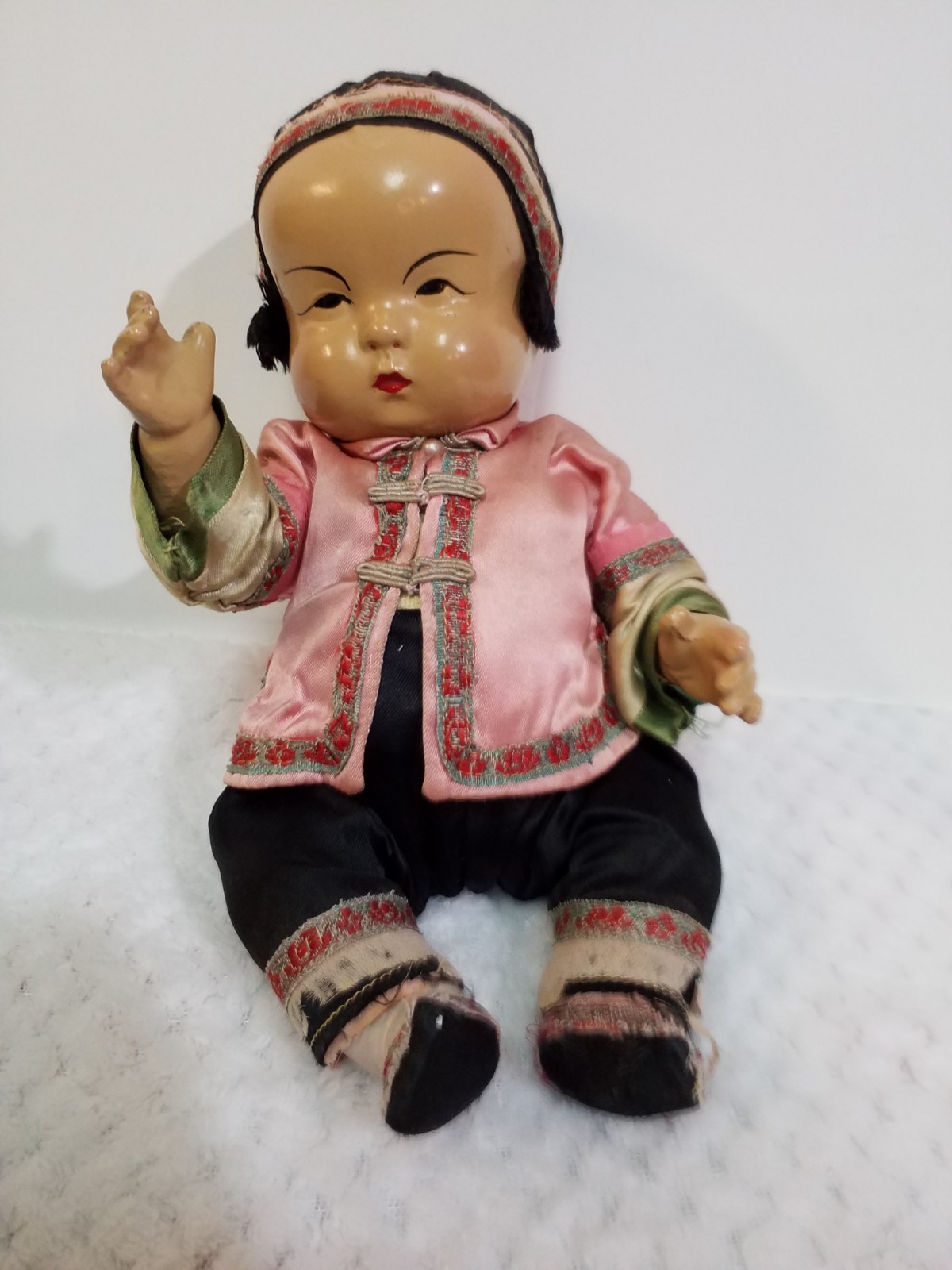 Antique Composition Ming Ming Doll- 1930's- Quan Quan Co.- CA Antique Composition Ming Ming Doll- 1930's- Quan Quan Co.- CA