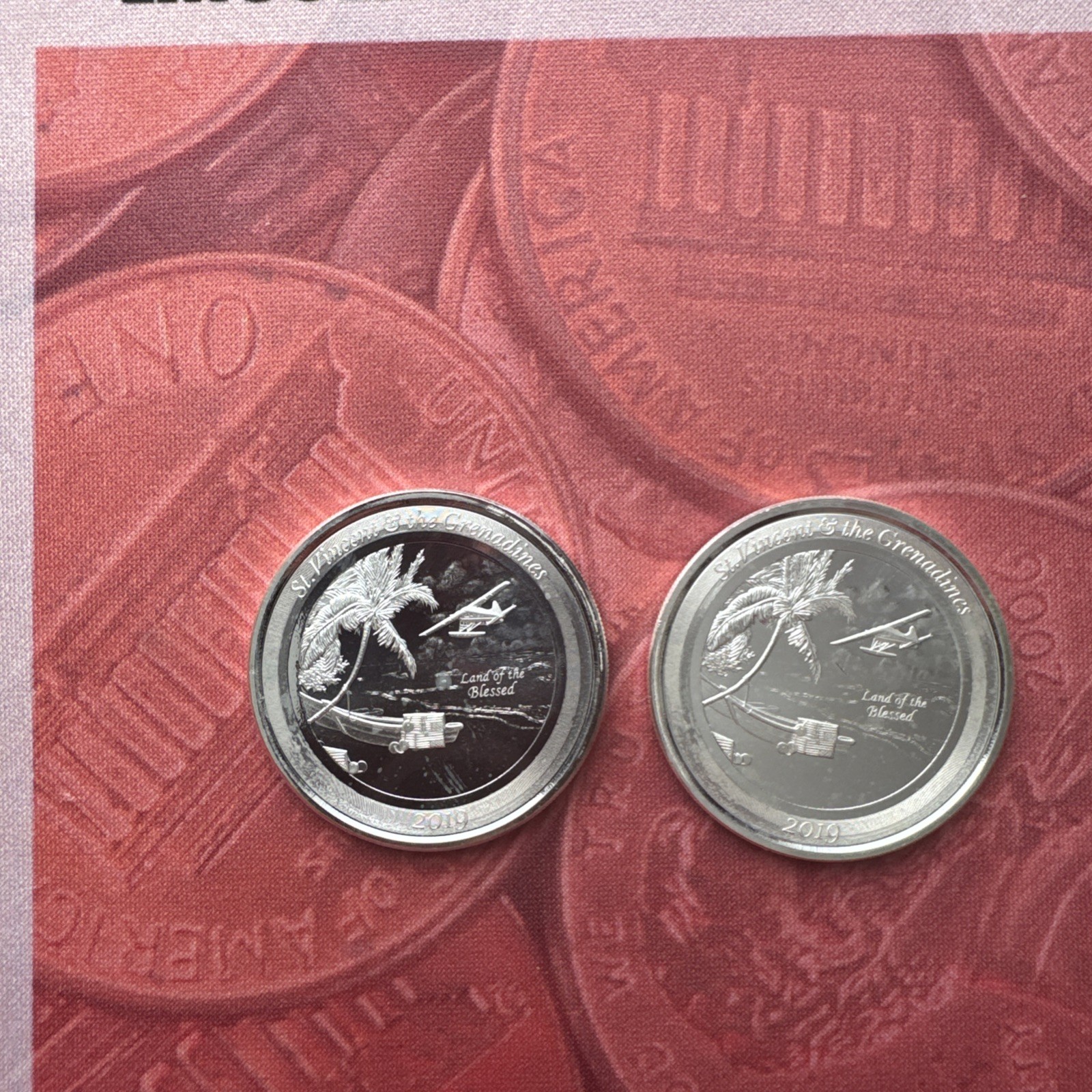 2019 St Vincent Grenadines 2 x 1 oz Silver SET Island Hopping LAND of BLESSED