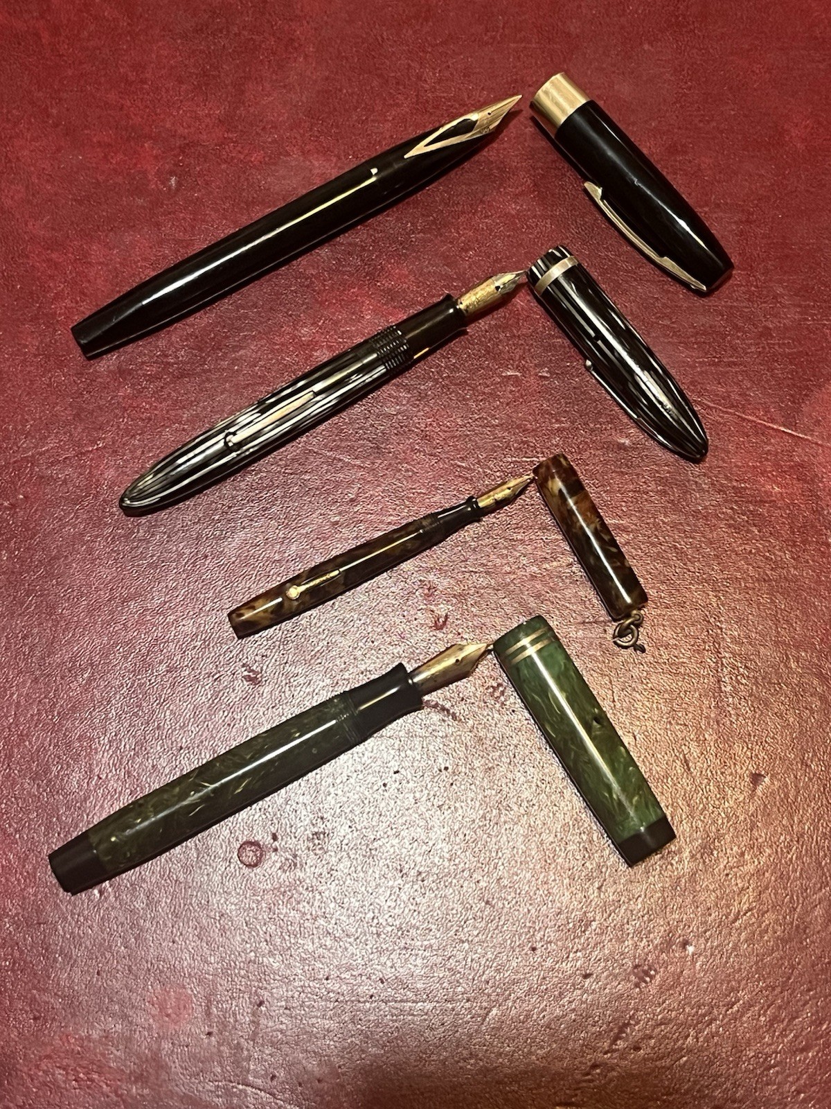 Rare Vintage Fountain Pen Lot; Sheaffer, Peter Pan, Parker