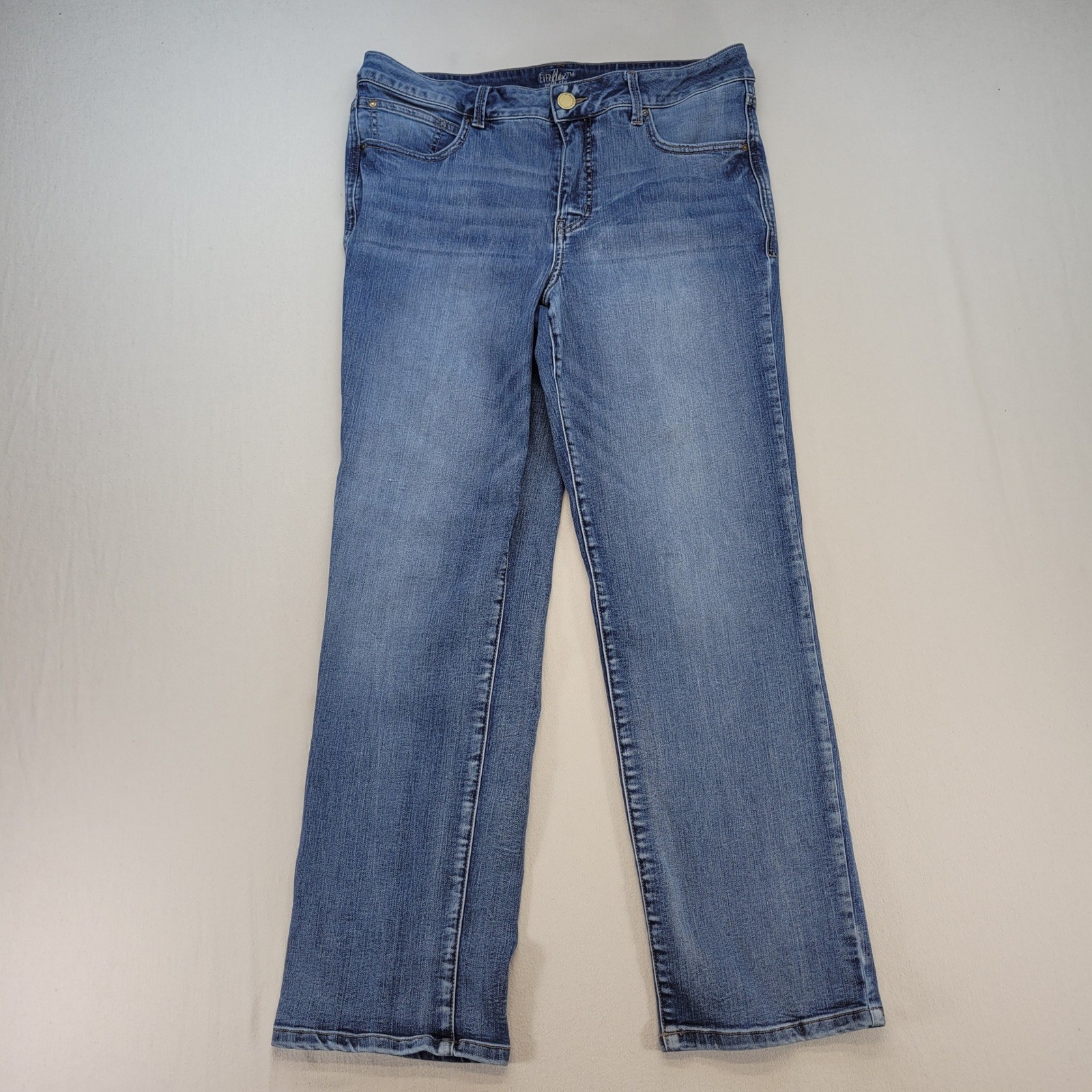 Maurices Everflex Jeans Women 14 Short Blue Mid Rise Straight Leg Stretch Maurices Everflex Jeans Women 14 Short Blue Mid Rise Straight Leg Stretch