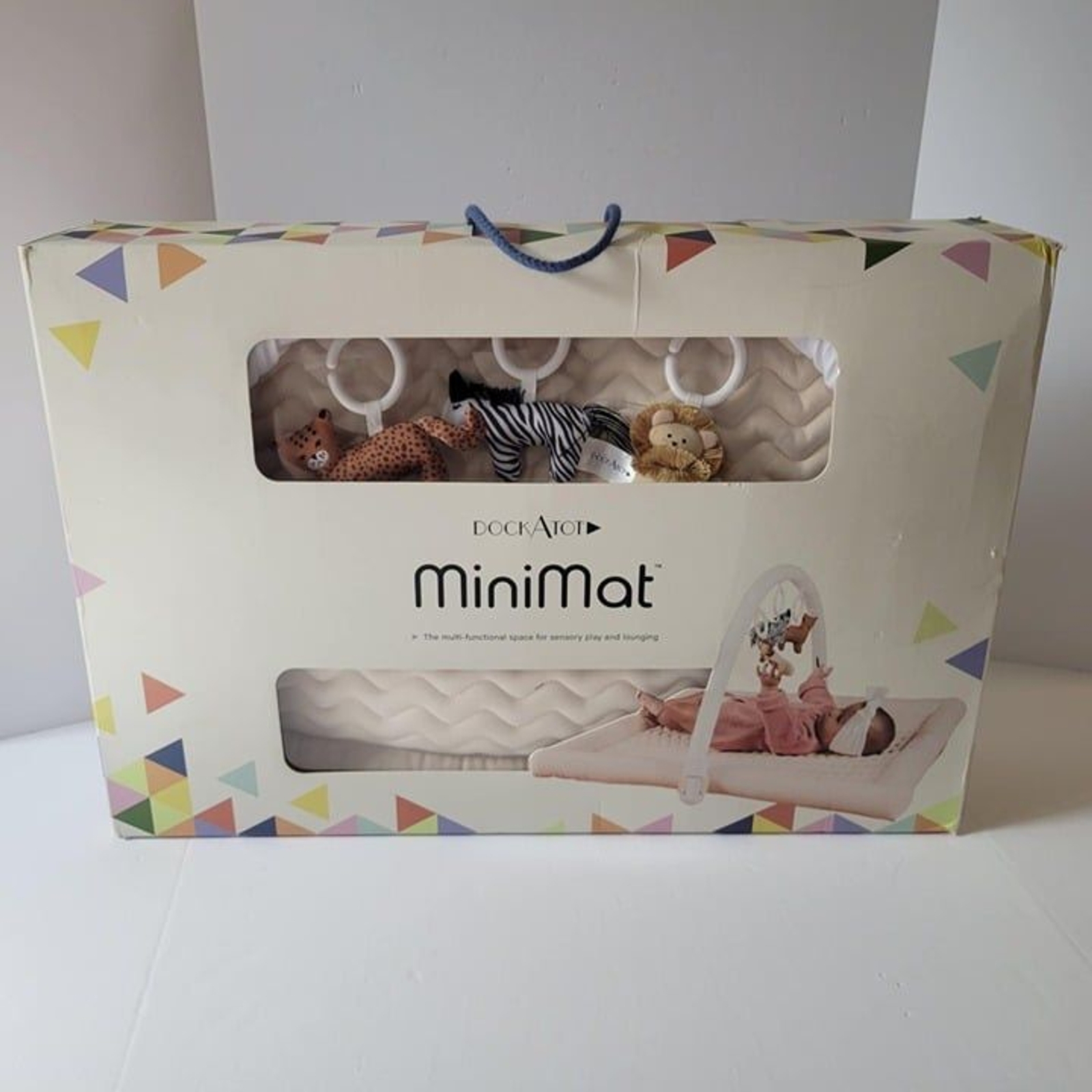 NEW DockATot Minimat Baby Playmat - Sand Chambray
