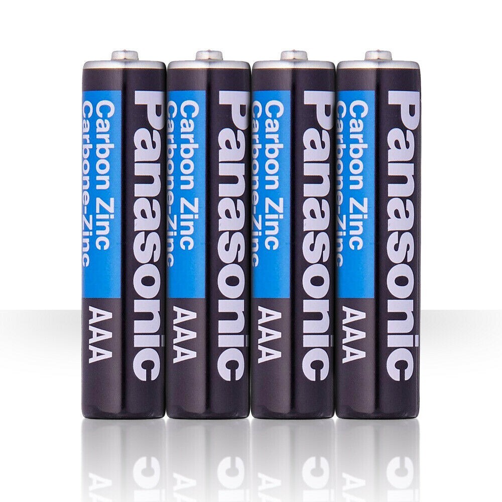 4 PCS Panasonic AAA Batteries - Carbon Zinc Super Heavy Duty Power 4 PCS Panasonic AAA Batteries - Carbon Zinc Super Heavy Duty Power