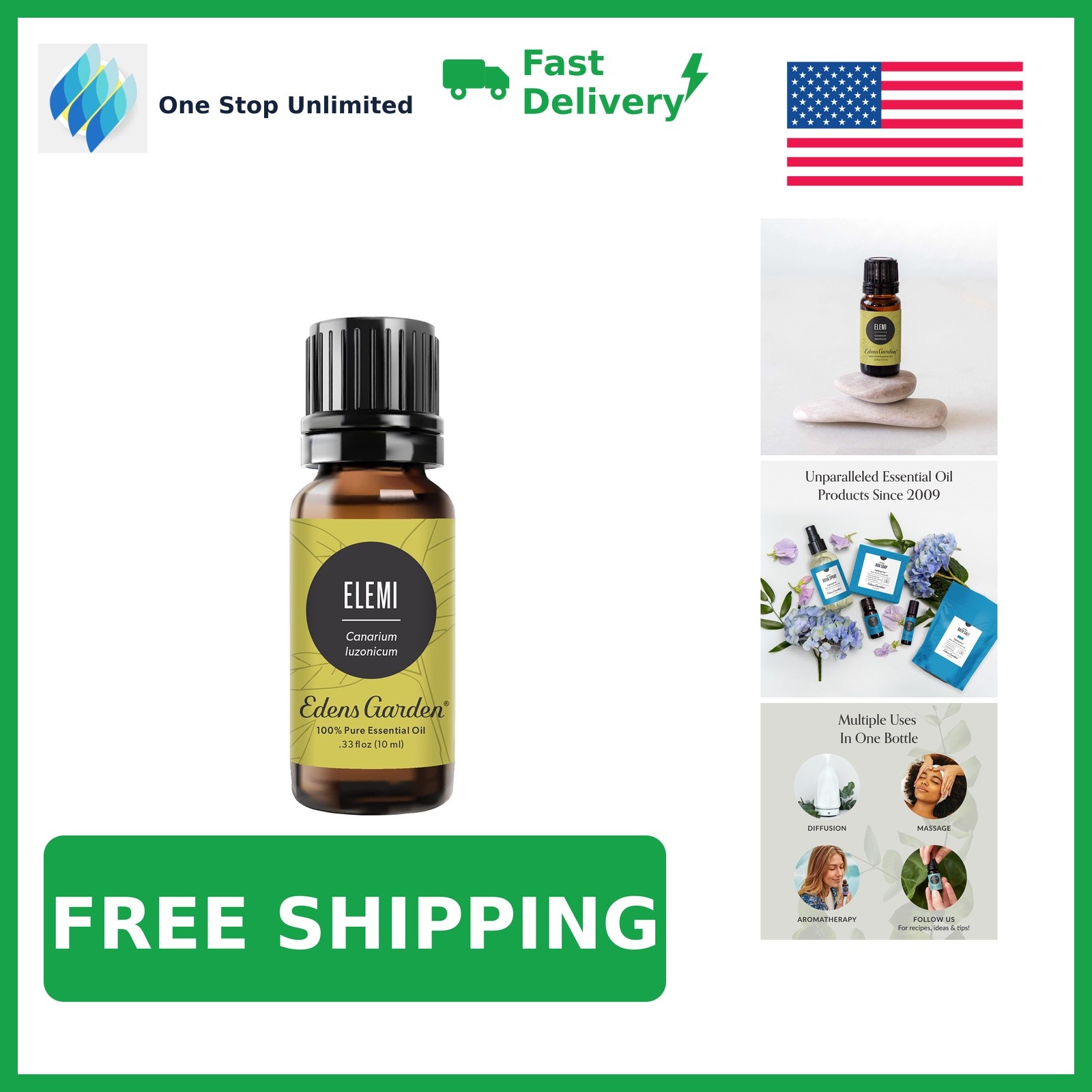 Edens Garden Elemi Essential Oil 0.33 Fl Oz