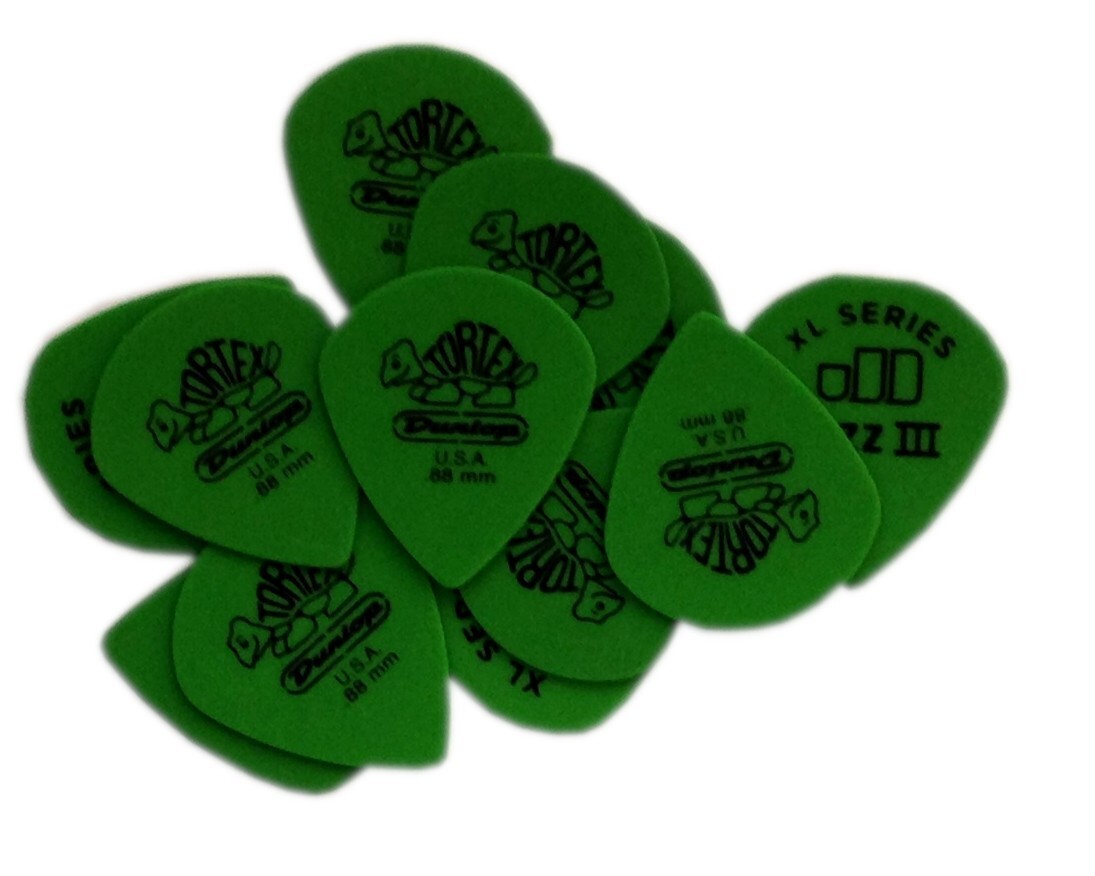 Dunlop Guitar Picks Jazz III XL 12 Pack .88 MM Light (498P.88)