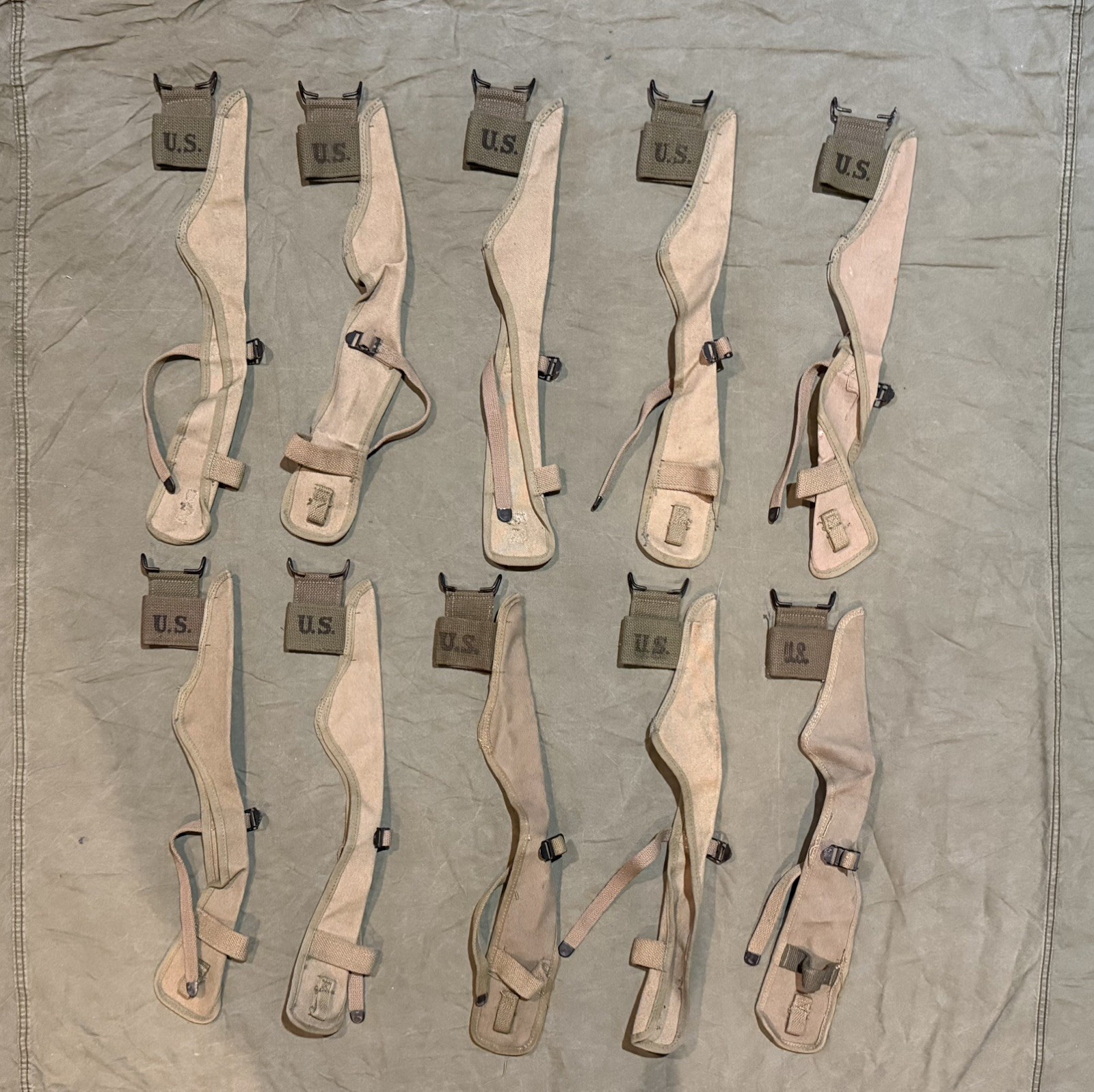 WW2 USMC/Army Military Surplus Transitional Pickaxe Mattock Carrier M1910 Pouch WW2 USMC/Army Military Surplus Transitional Pickaxe Mattock Carrier M1910 Pouch