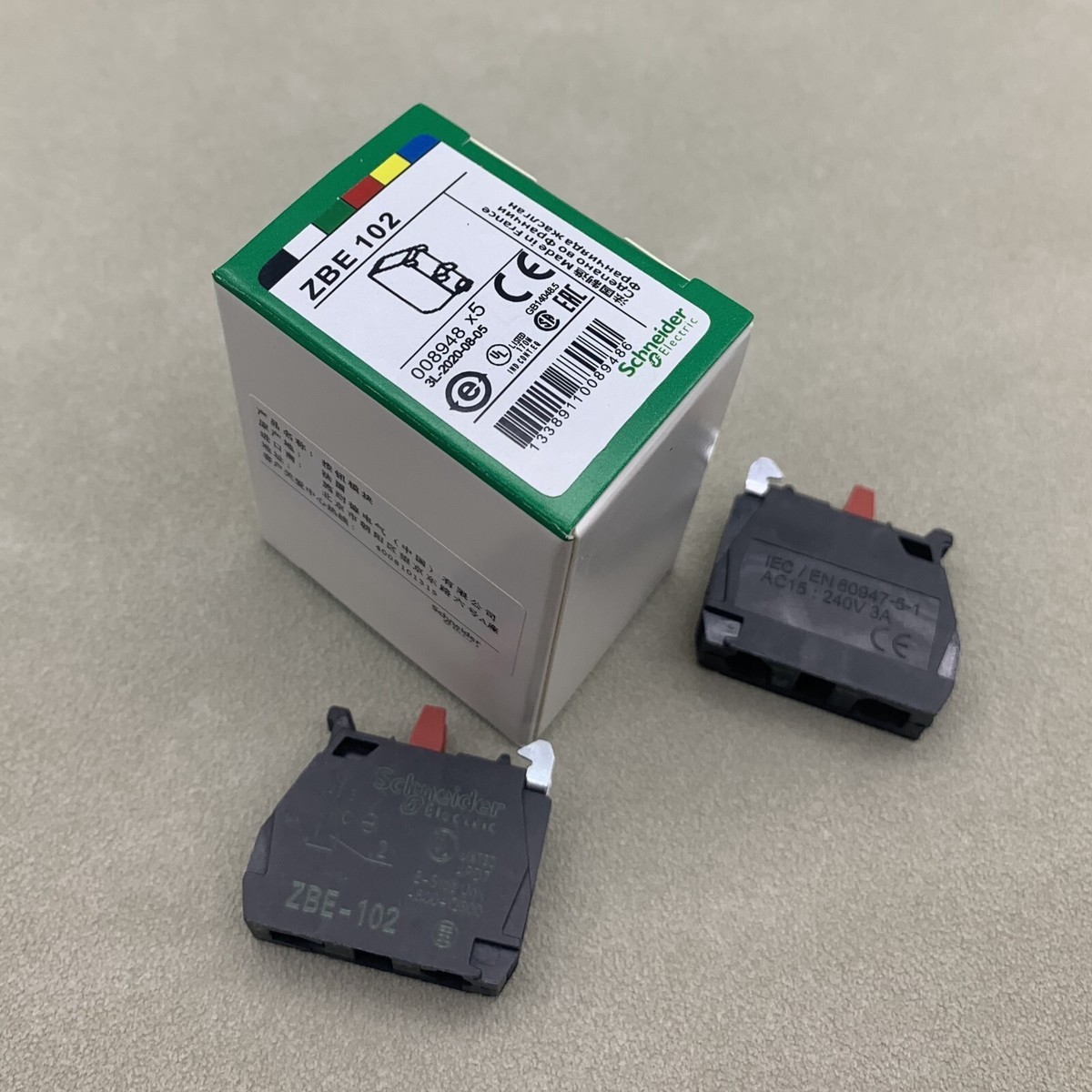 5PCS NEW ZBE-102 NEW Schneider ZBE102 LED Telemecanique Stocked ZBE-102