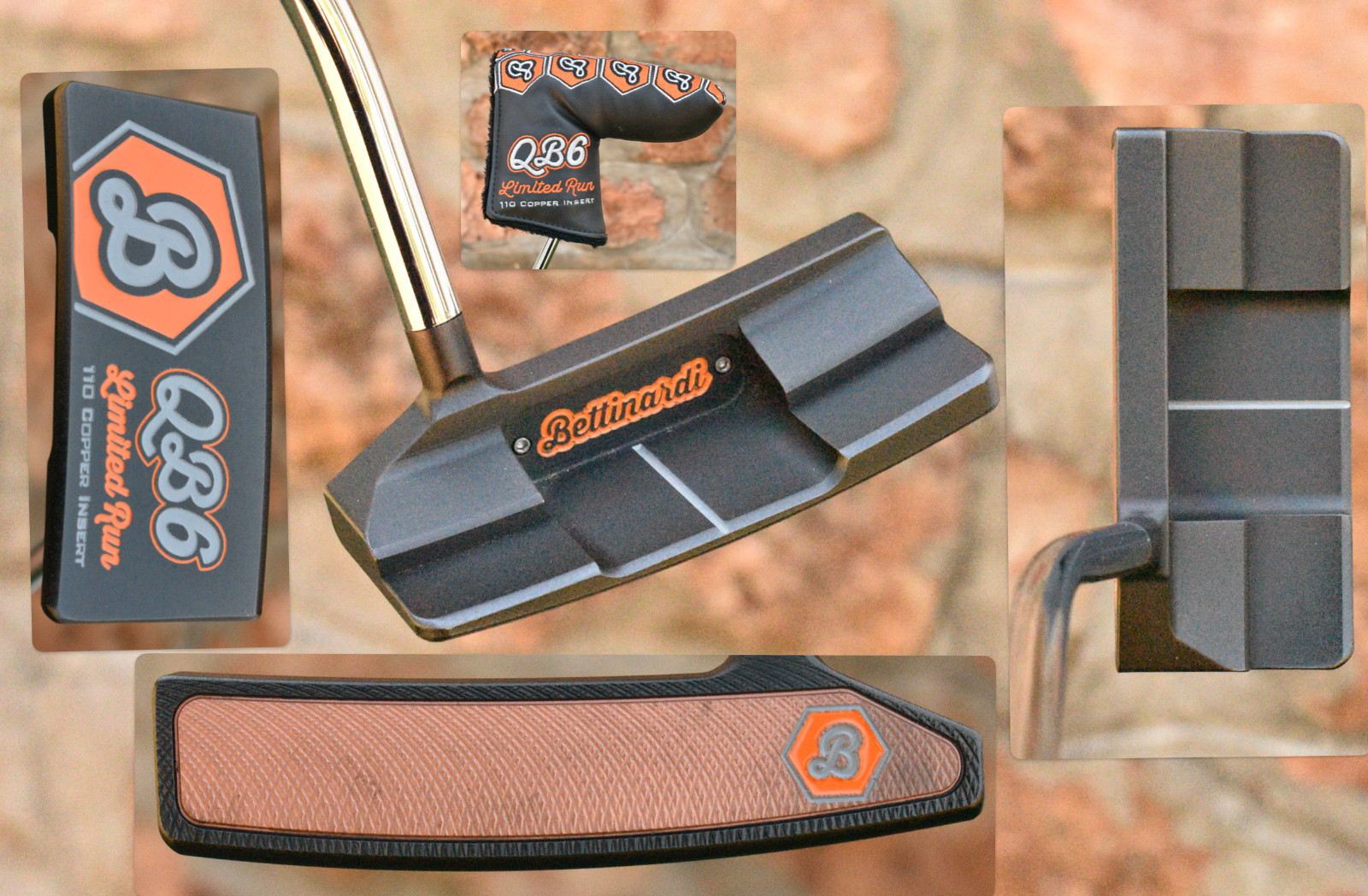 Bettinardi Limited Edition QB6 Copper Insert RH Putter + Cover 34.5\
