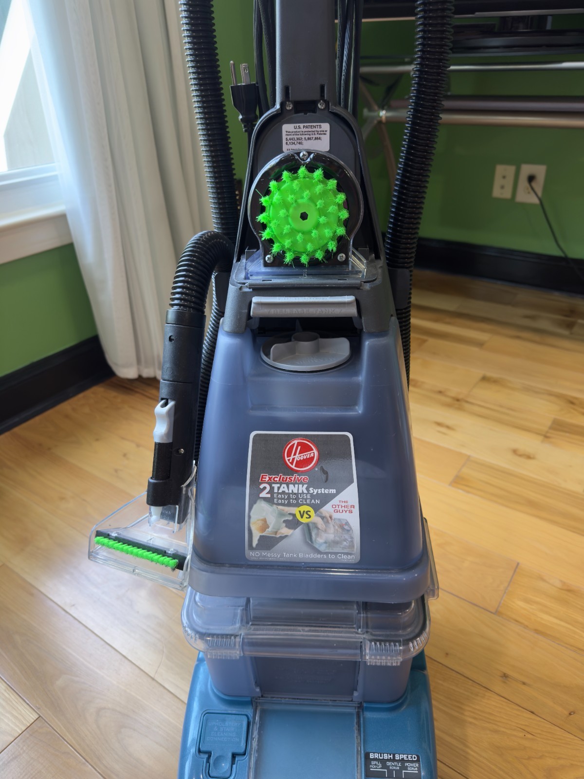 RARE Hoover SteamVac Deluxe SpinScrub Cleaning F5914-900 + BRUSH + HOSE TESTED