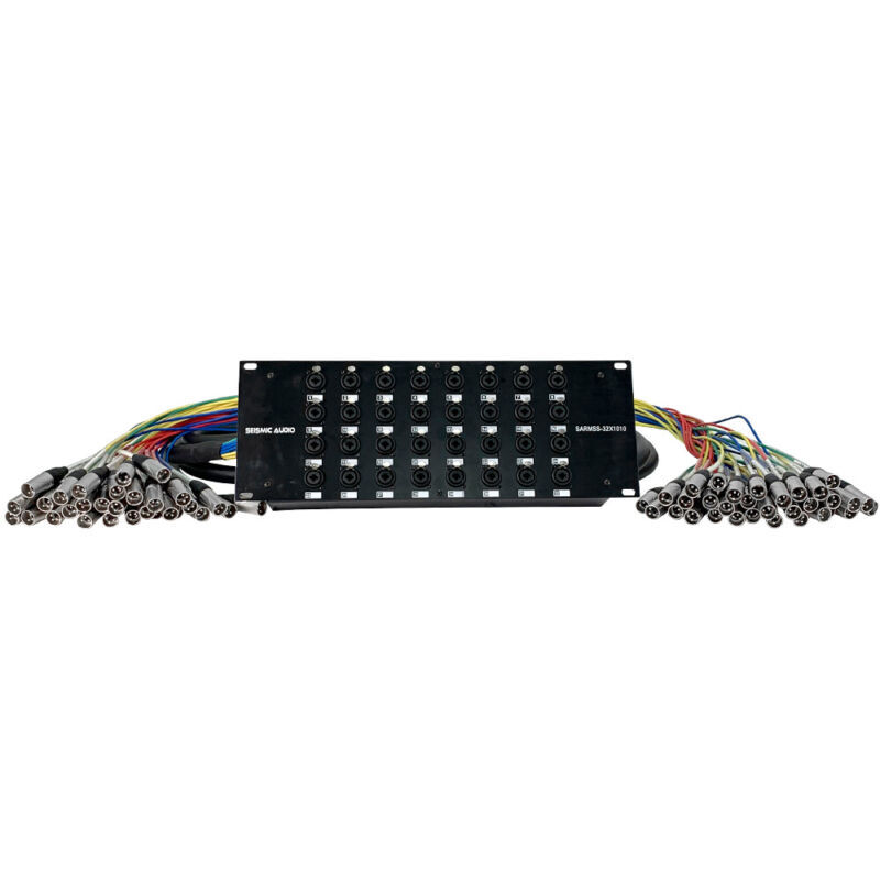 Seismic Audio 32 Channel XLR TRS Combo Splitter Snake Cable - two 10\' XLR trunks Seismic Audio 32 Channel XLR TRS Combo Splitter Snake Cable - two 10\' XLR trunks
