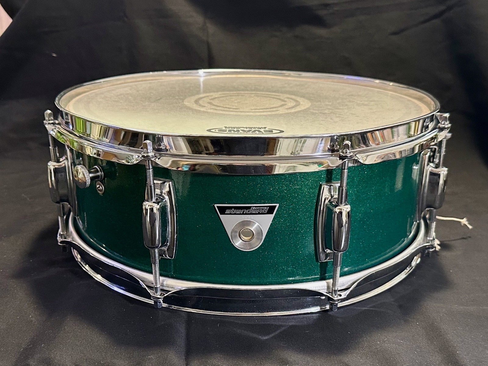 Ludwig S-100 Standard 5x14 Snare, Faded Blue Mist, Vintage 1969-74 / USA